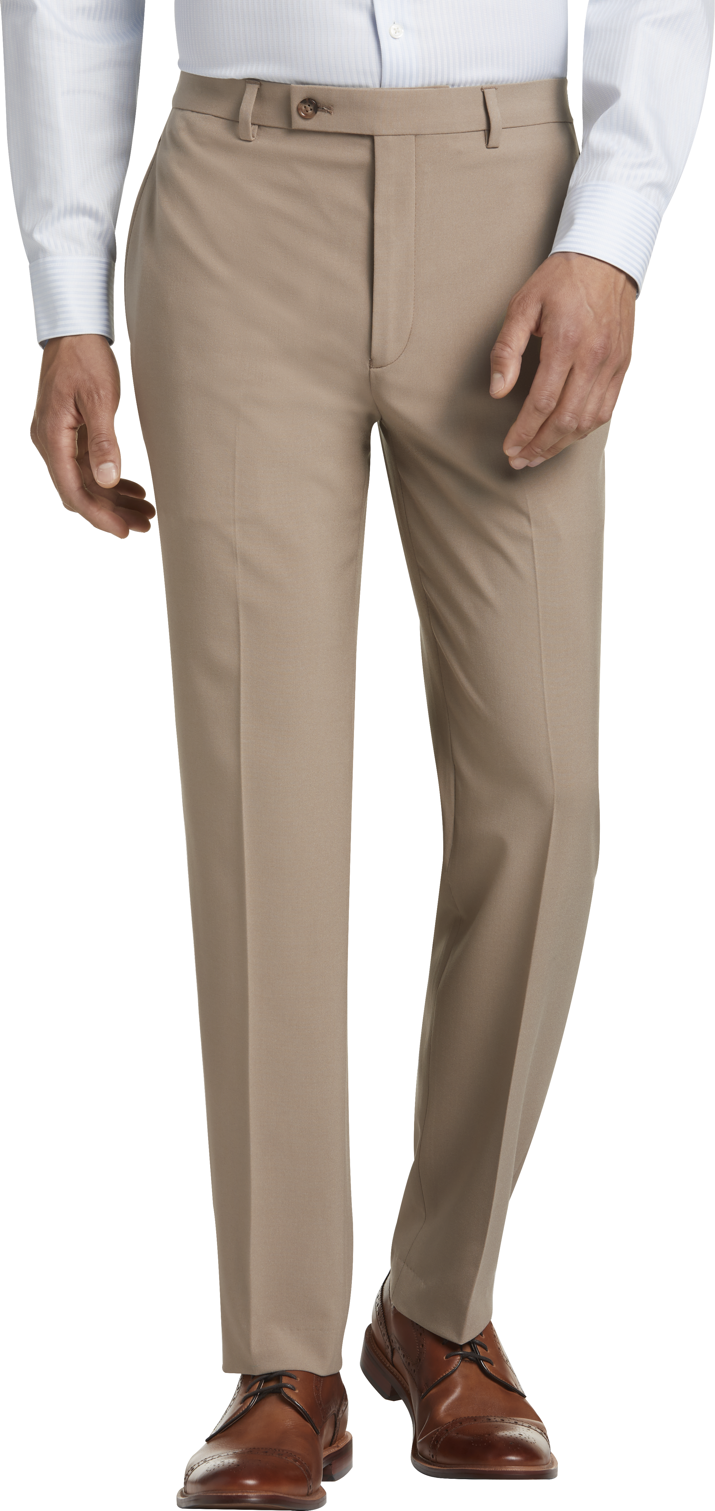 Lauren By Ralph Lauren Classic Fit Dress Pants, Tan - Men's Pants | Men's  Wearhouse