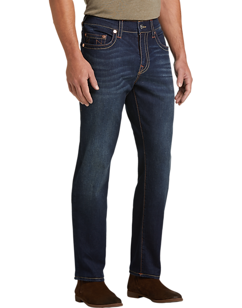 True Religion Geno Slim Fit Jeans (Size: 36 in Dark Blue Wash)