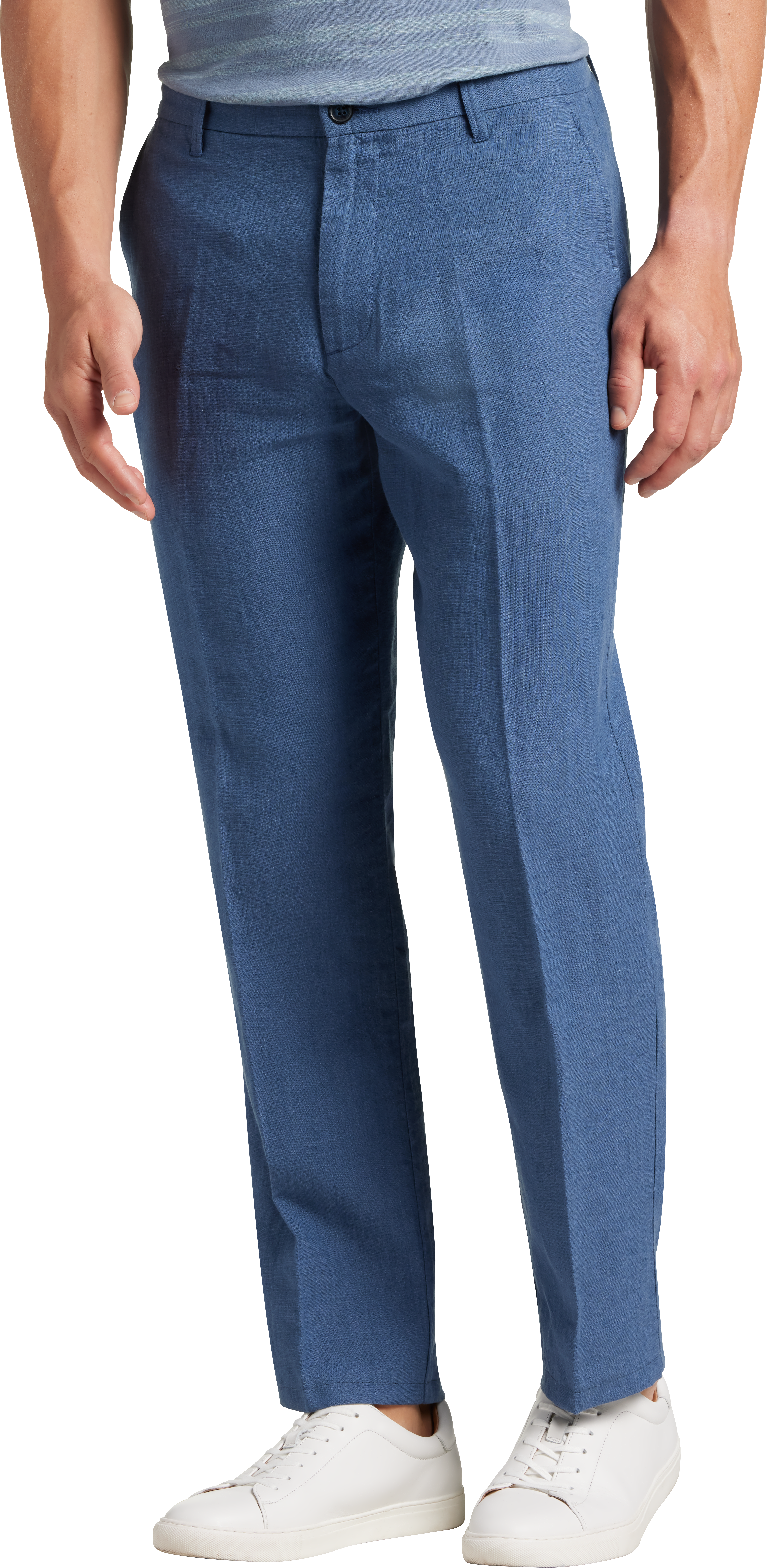 Joseph Abboud Modern Fit Linen-Blend Pants