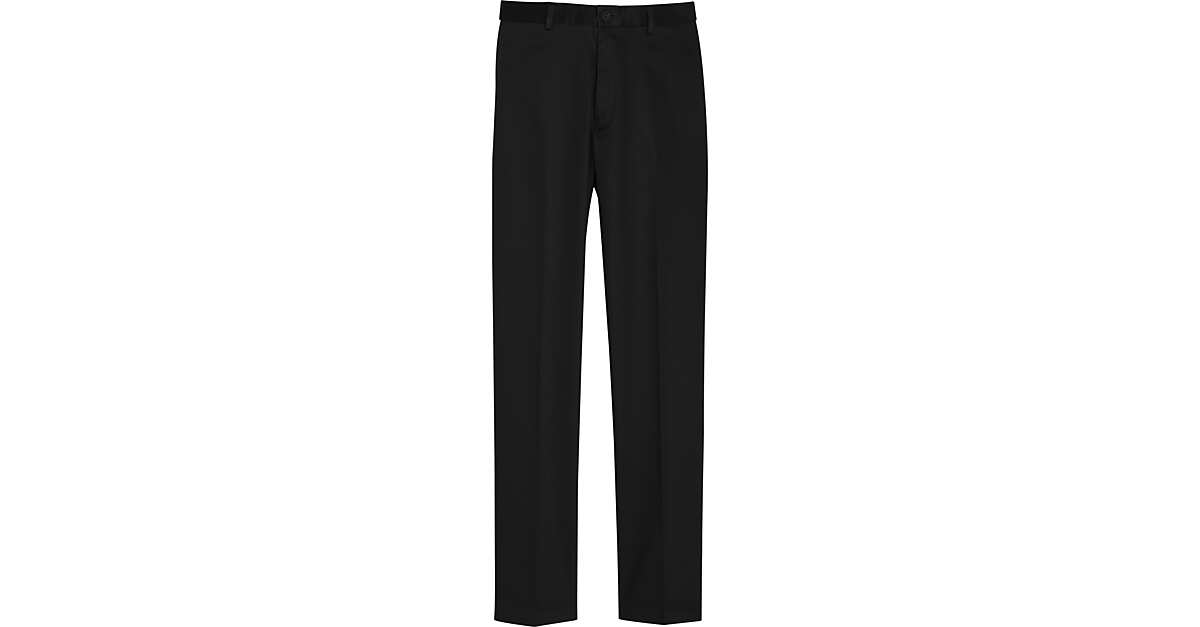 Haggar Iron Free Premium Classic Fit Khaki Pants, Black - Men's Pants ...