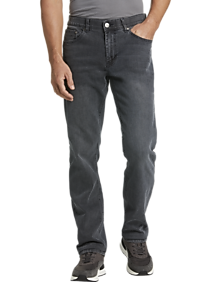Mens Jeans, Pants - Black Bull Modern Fit FRANK 5-Pocket Jeans, Black - Men's Wearhouse