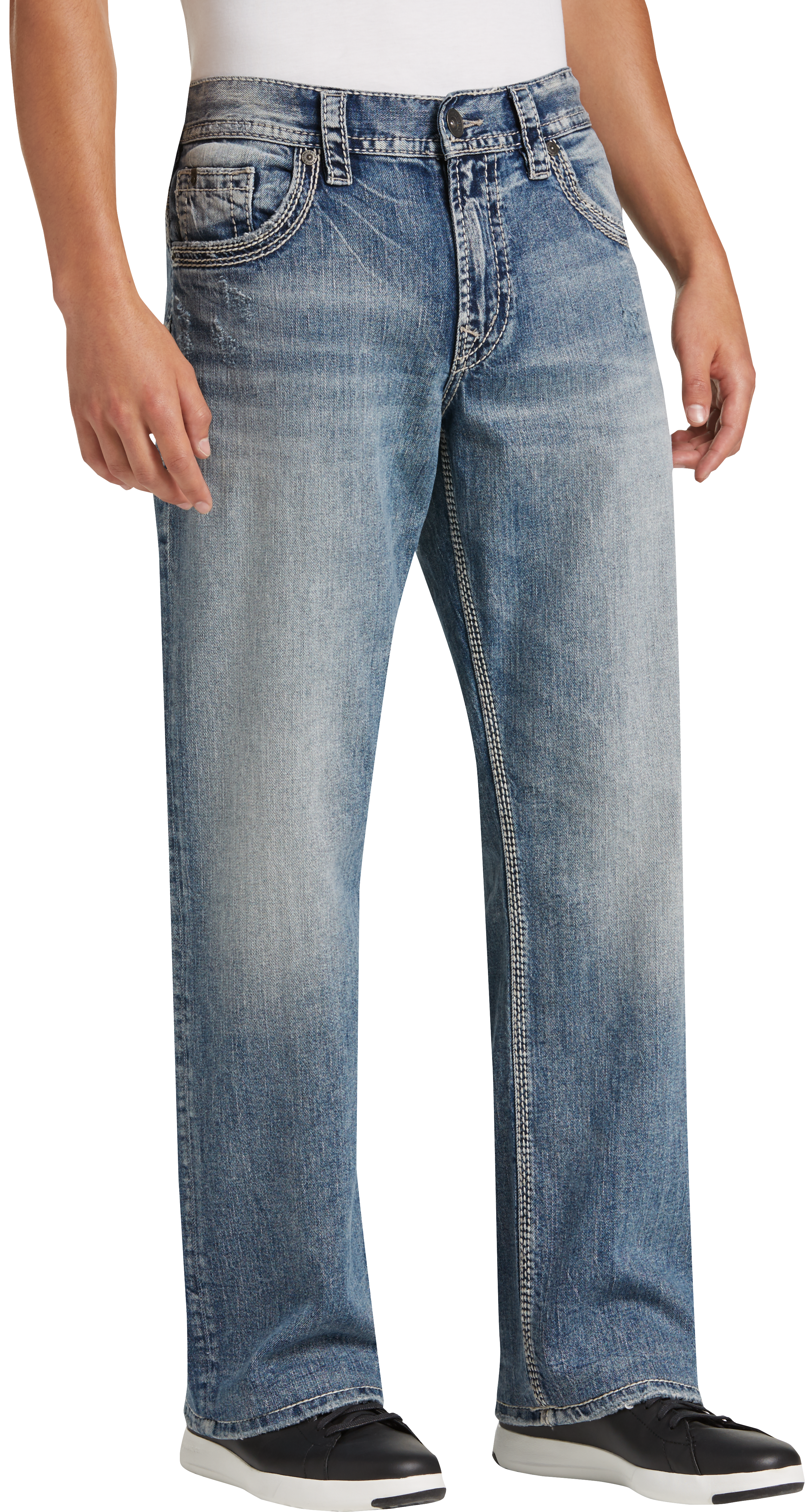 men's wearhouse silver jeans