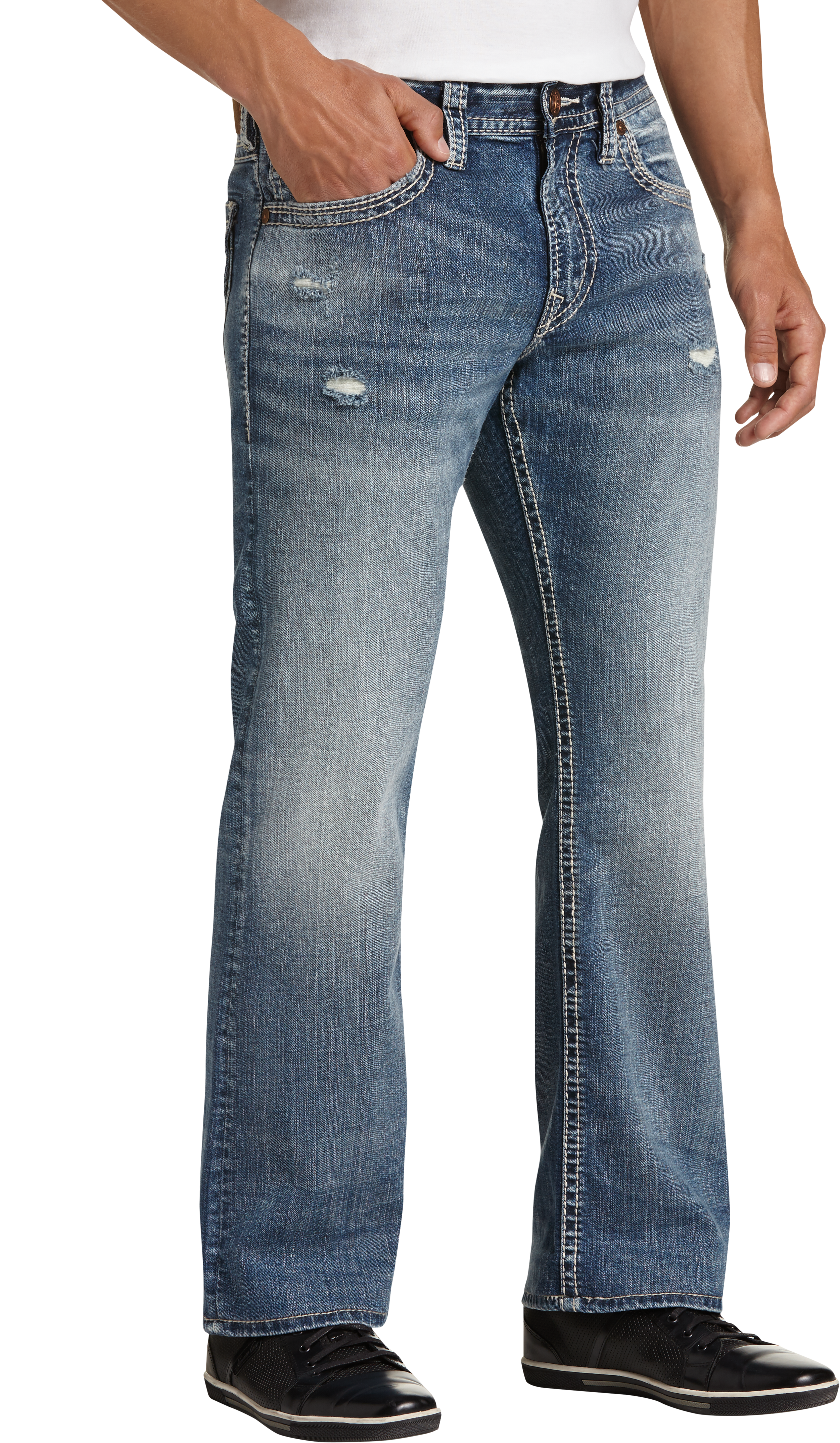 silver jeans zac light wash