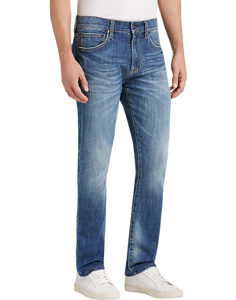 Joseph Abboud Blue Medium Wash Slim Fit Jeans - Men's Pants | Men's ...