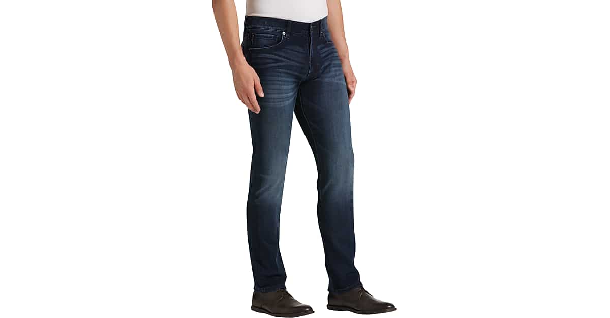 JOE Joseph Abboud Dark Blue Wash Slim Fit Jeans Men's Pants Men's