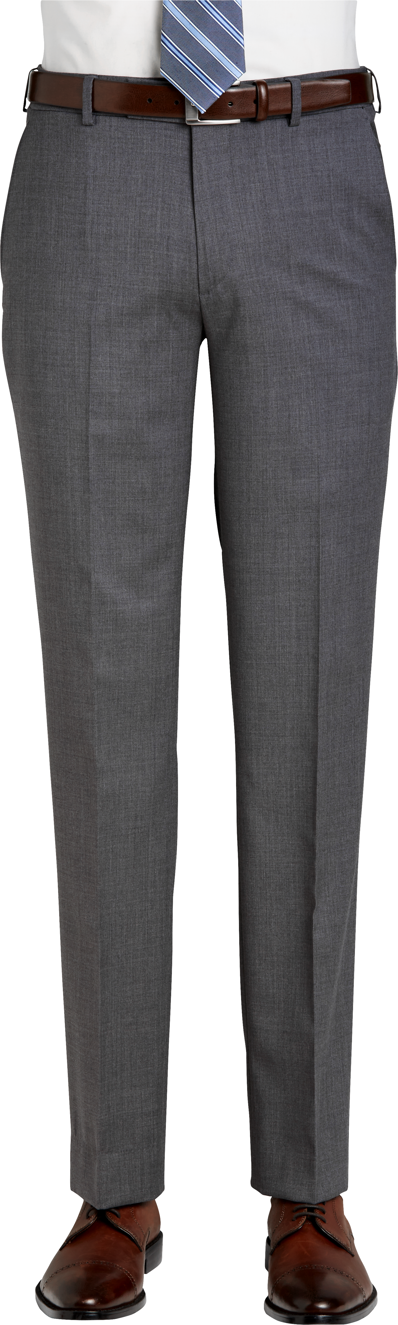 slim straight slacks