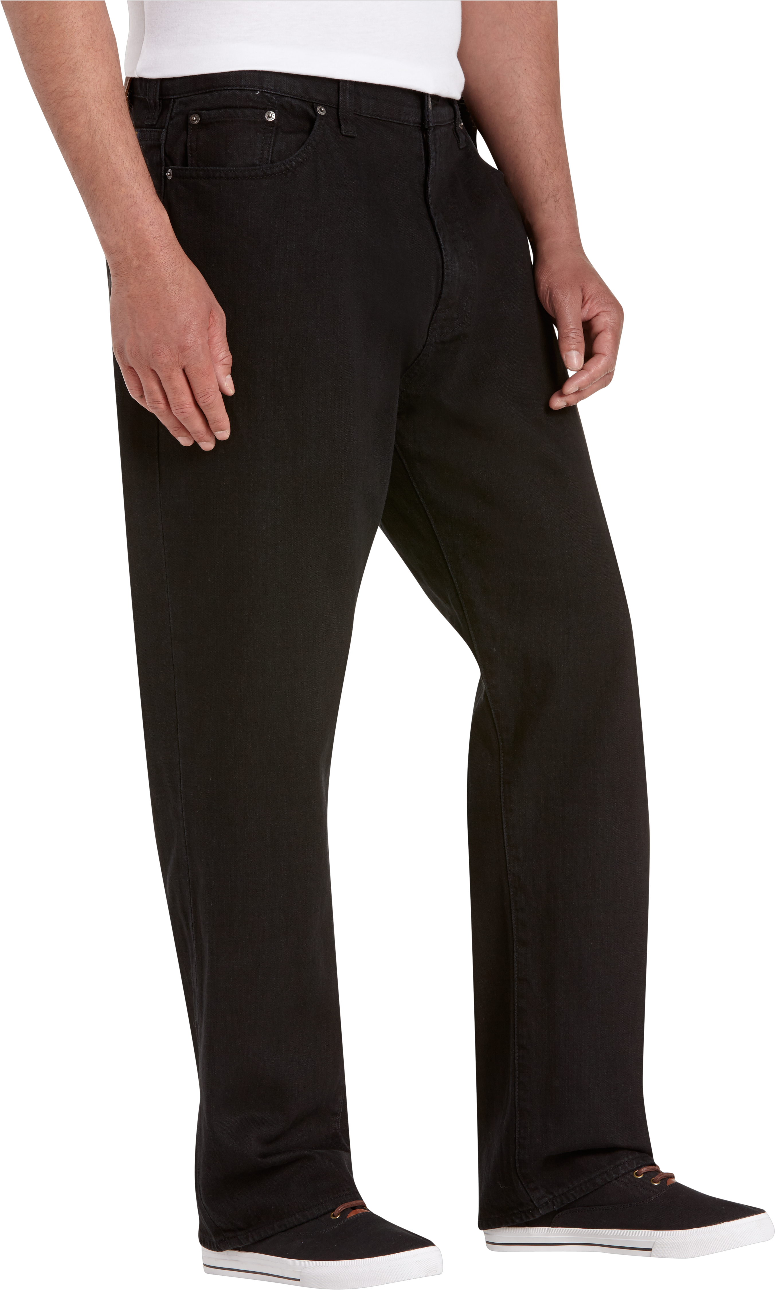 black relaxed fit jeans