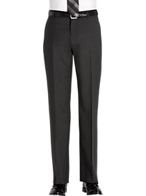 Mens Pants - Awearness Kenneth Cole Modern Fit Wool Dress Pants, Charcoal - Men's Wearhouse