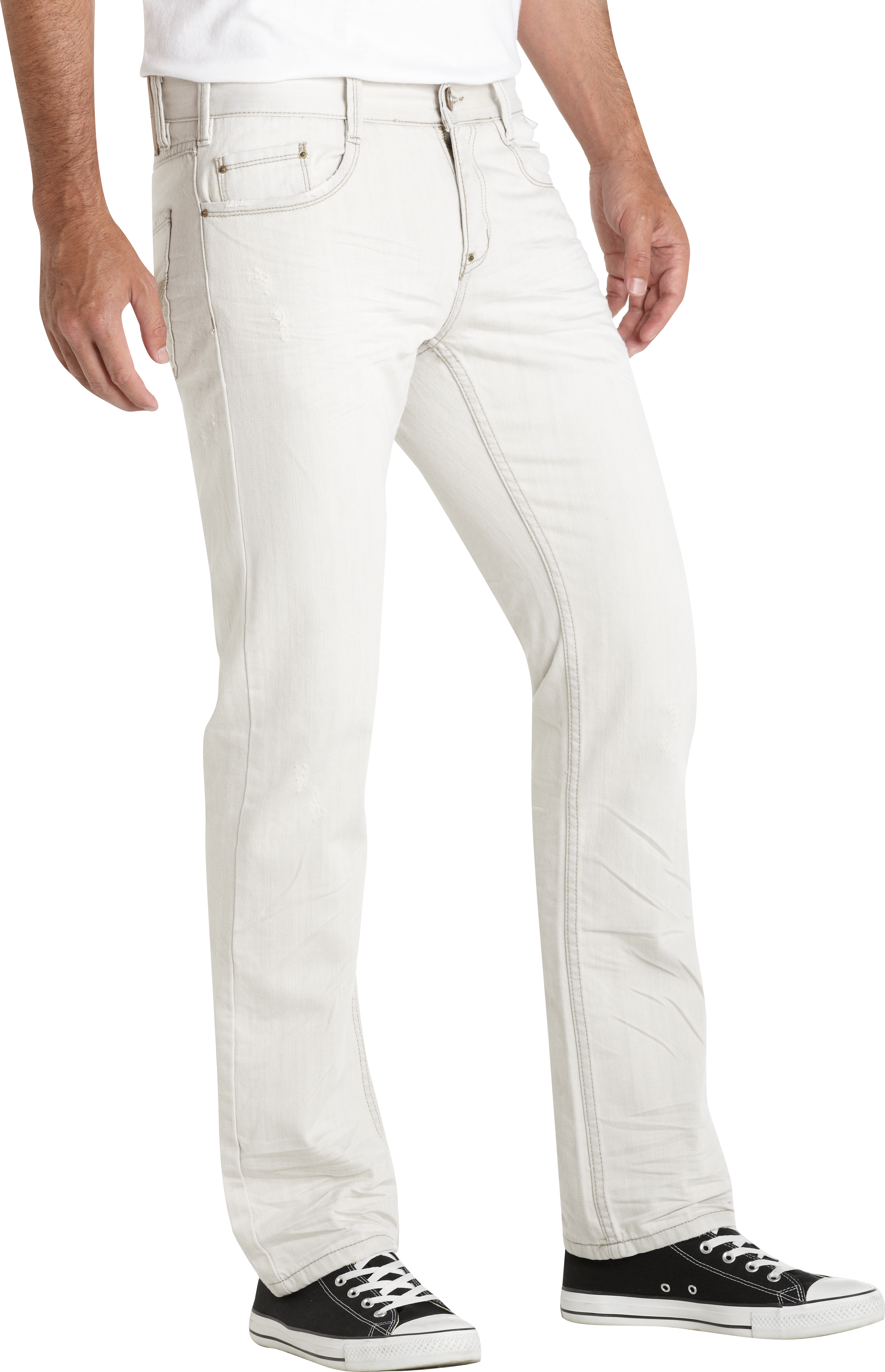 a brand white jeans