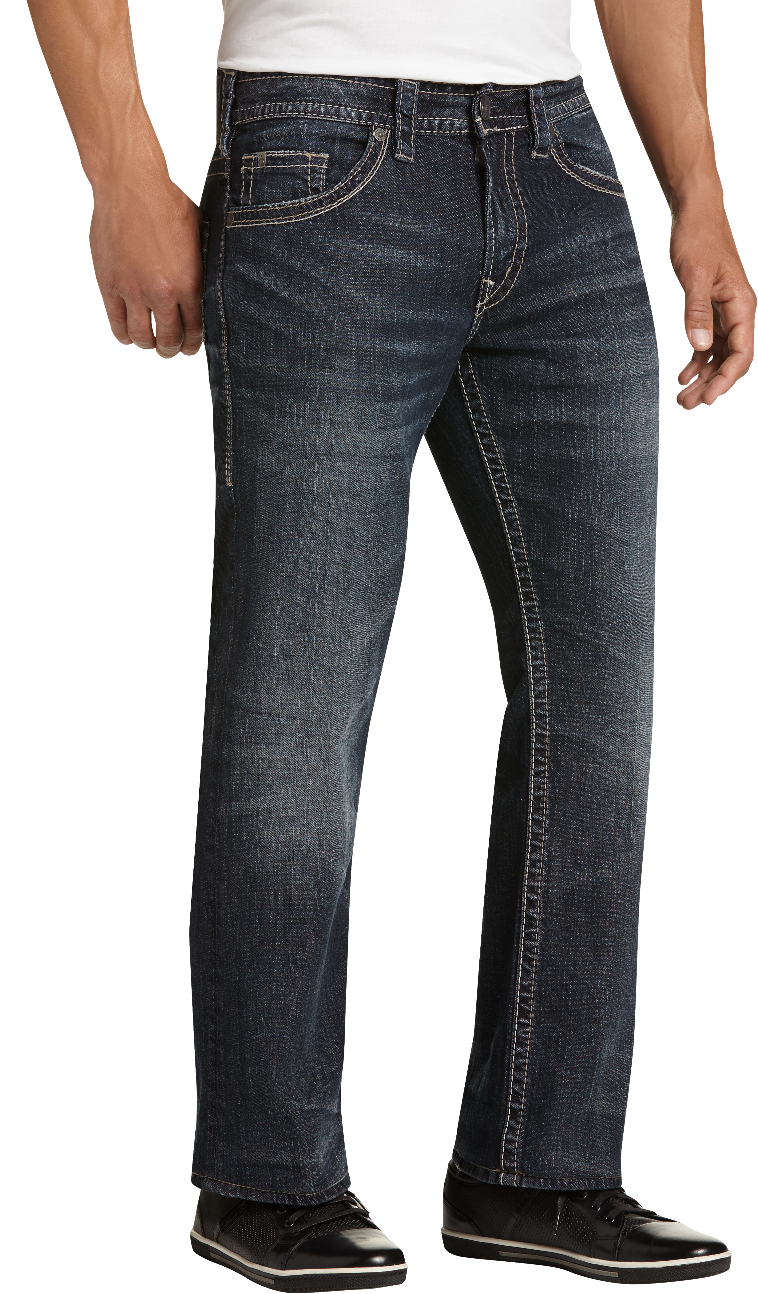 men's wearhouse silver jeans