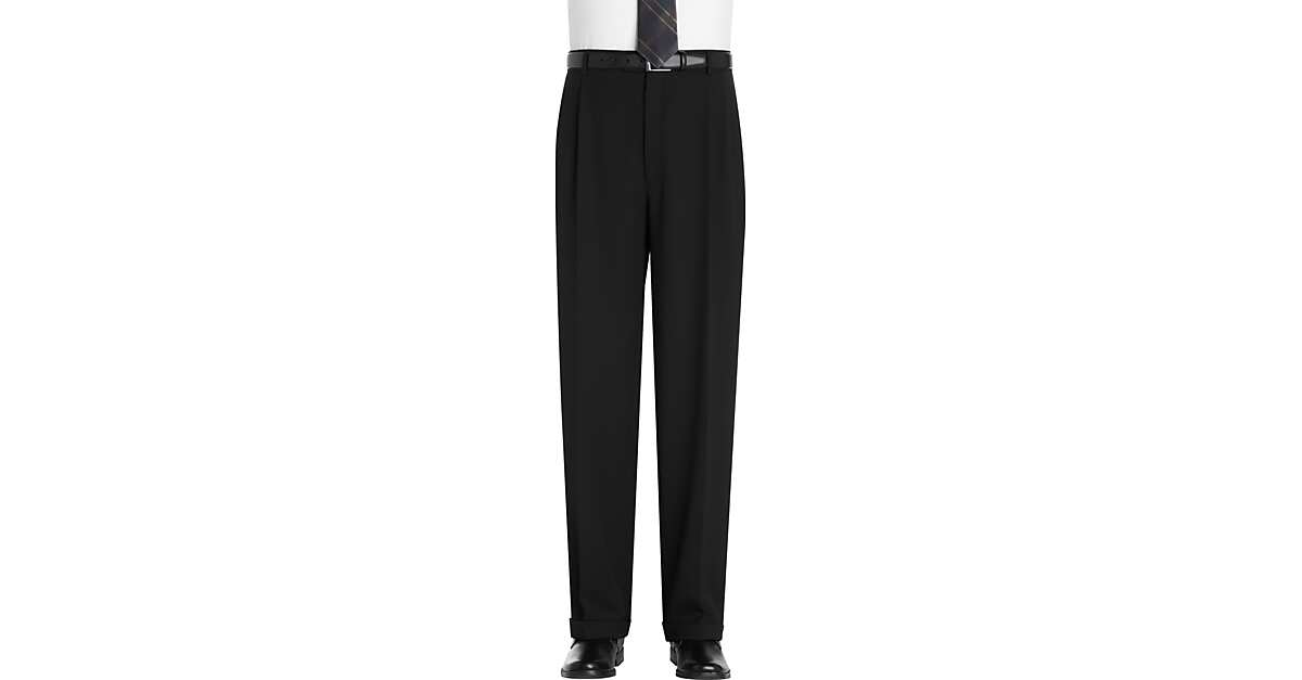 Joseph & Feiss Gold Classic Fit Dress Pants, Black - Men's Sale | Men's ...