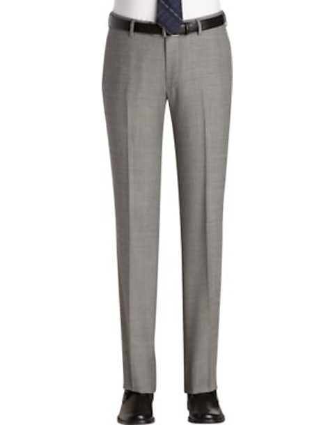 Egara Gray Sharkskin Slim Fit Suit ...