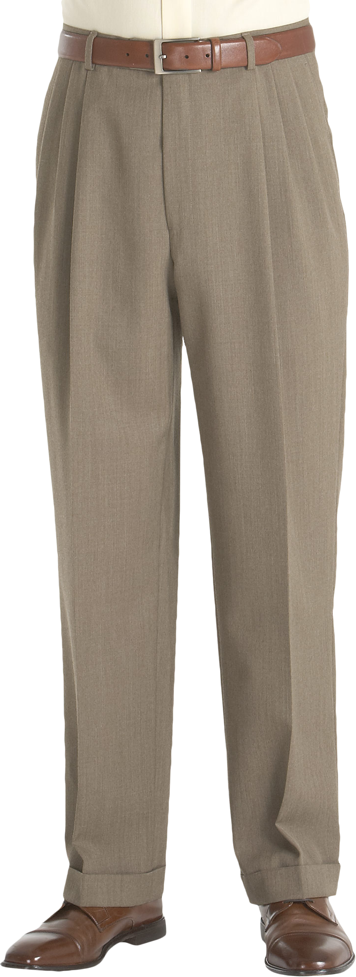 Pronto Uomo Brown Solid Classic Fit Dress Pants - Men's Sale | Men's ...