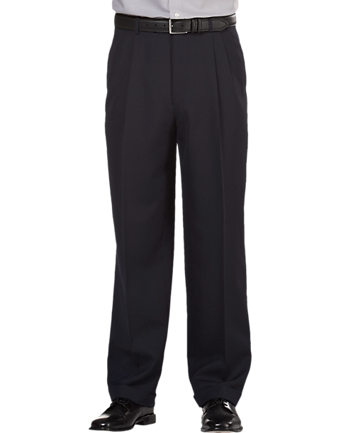 Pronto Uomo Navy Classic Fit Dress Pants - Men's Sale | Men's Wearhouse