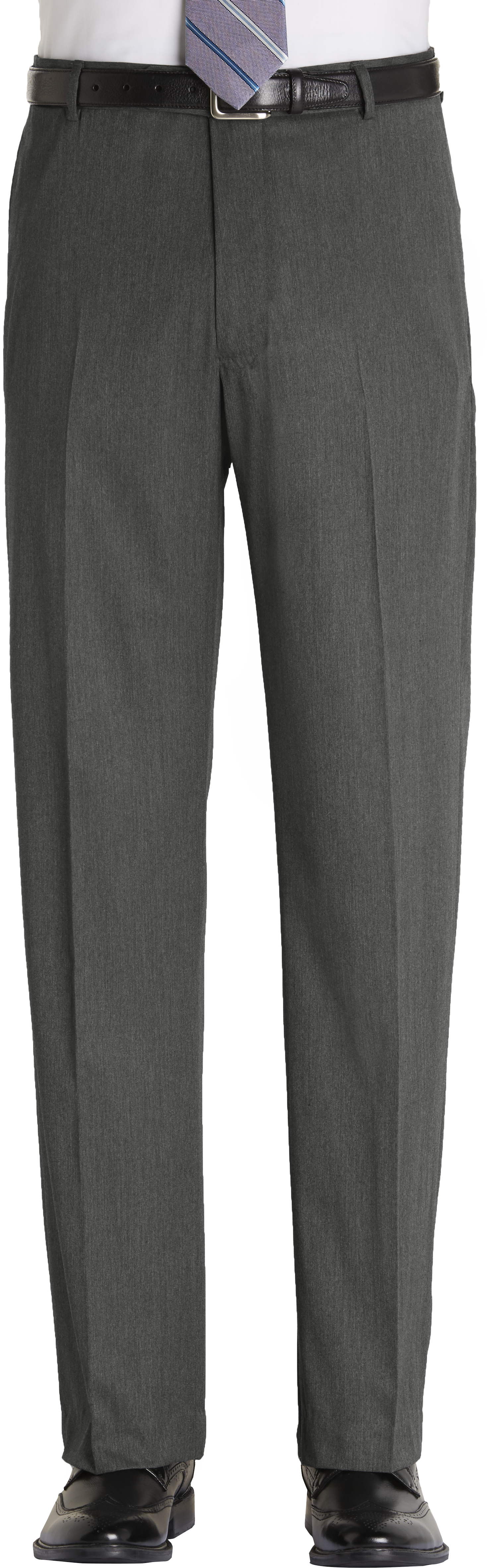 Joseph Abboud Gray Herringbone Classic Fit Dress Pants - Men's Pants ...