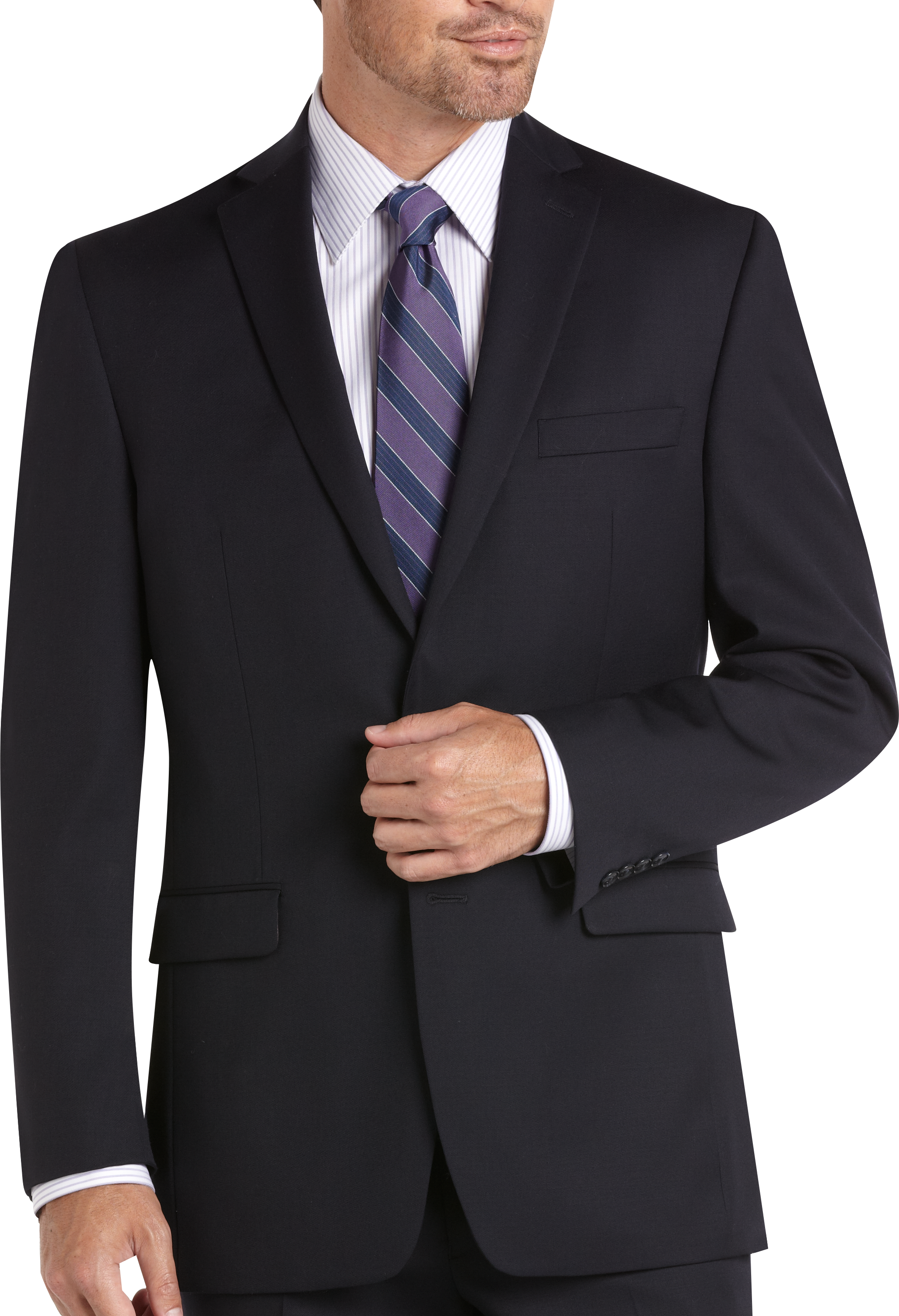 Perry Ellis Portfolio Navy Modern Fit Suit - Men's Sale | Men's Wearhouse