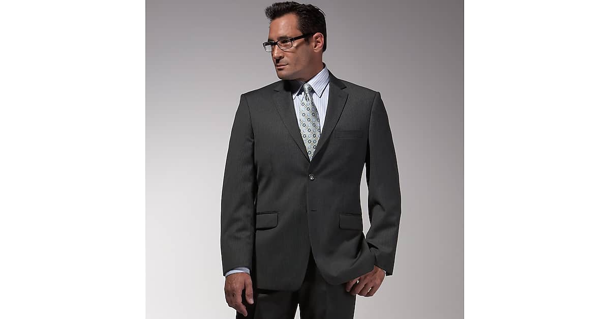 Jones New York Charcoal Stripe Suit Separates Coat - Men's Sale | Men's ...
