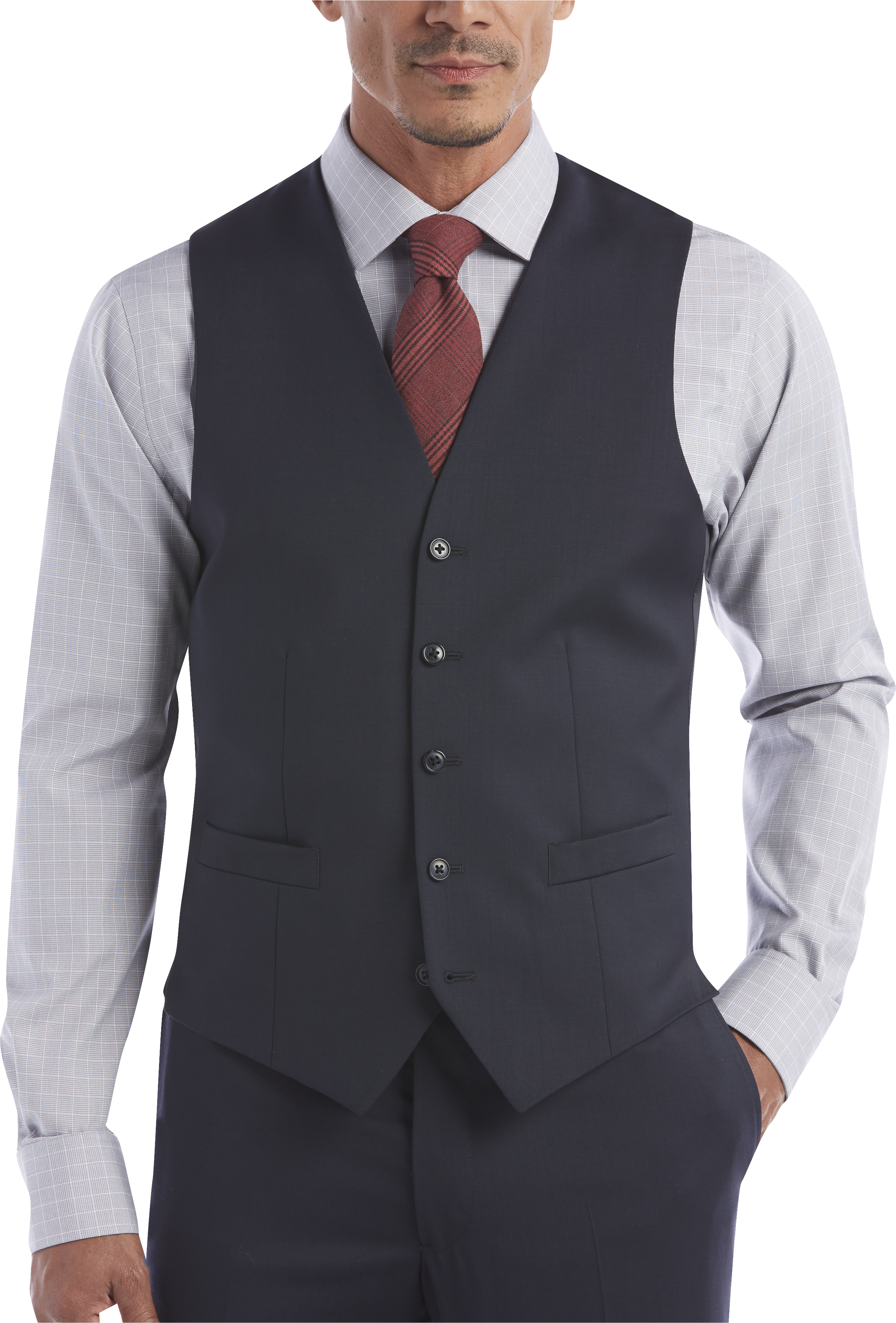 Joseph Abboud Navy Modern Fit Suit Separates Vest - Men's Suits | Men's ...