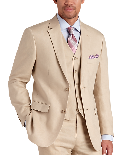 Blazer Pants & Shirt HENAET Men's Slim Fit Suit 3-Piece Classic Solid Color Two Button Daily Business Wedding Party 