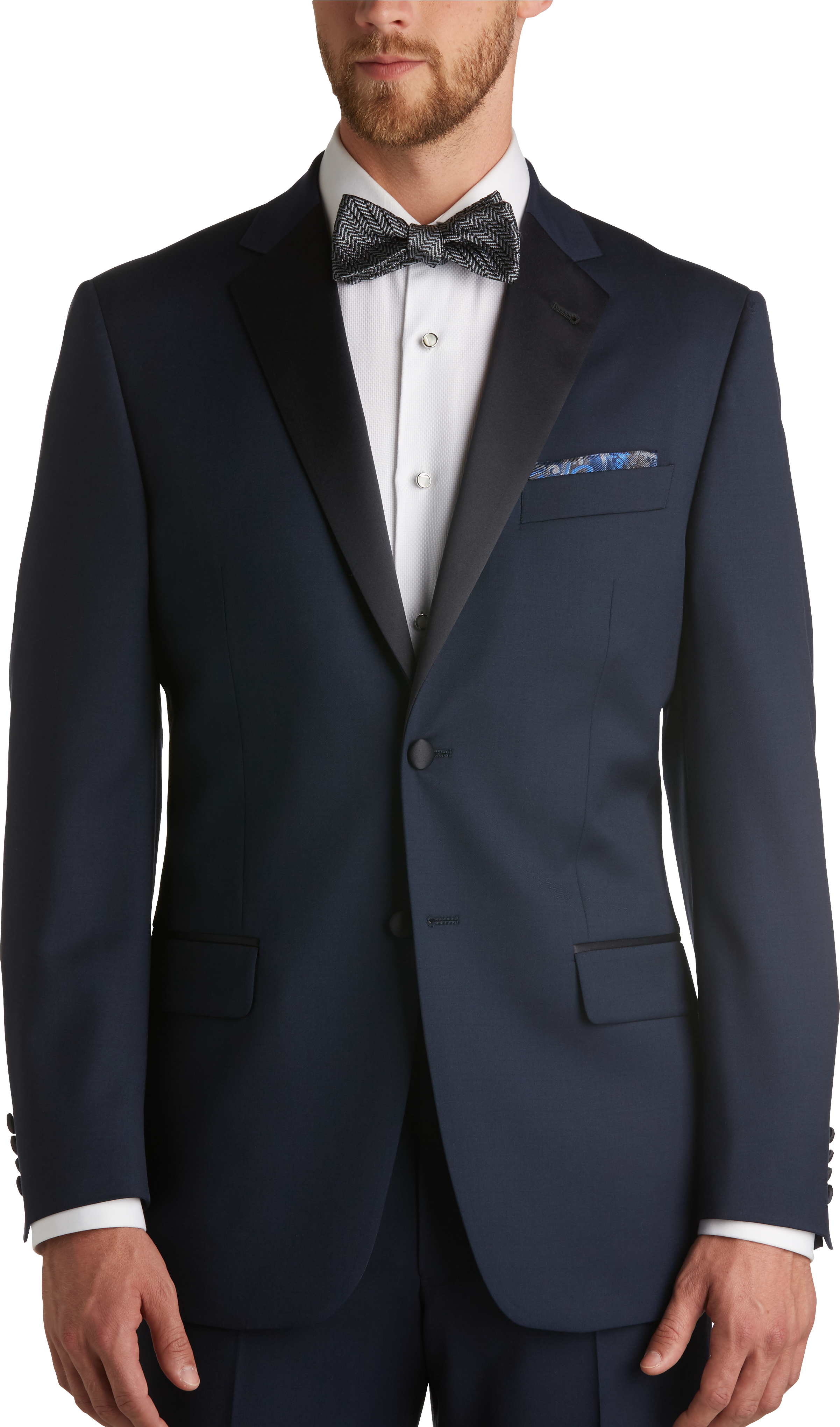 100% Wool Navy Slim Fit Tuxedo - Men's Tuxedos - Joseph Abboud | Men's ...