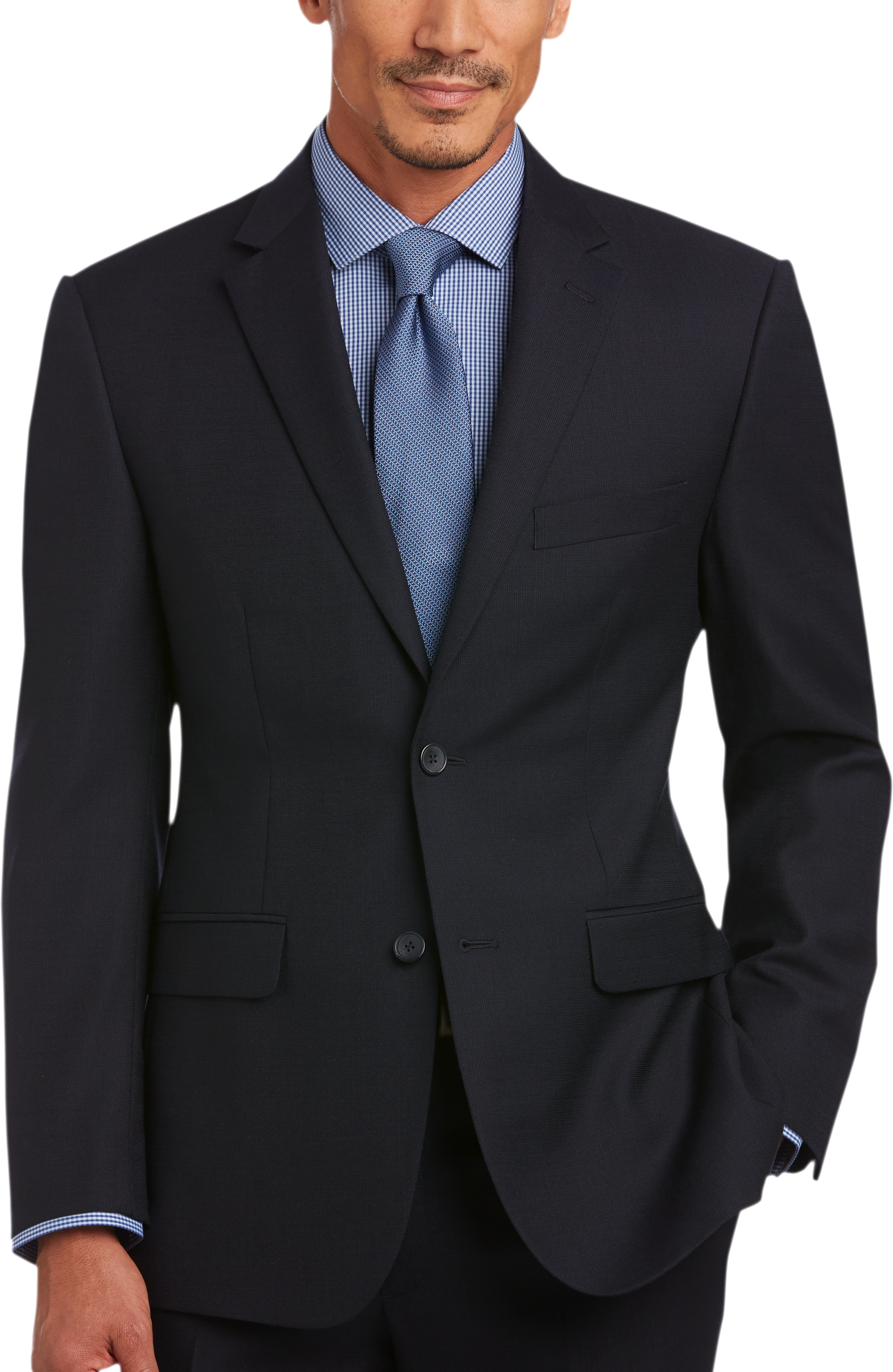 Awearness Kenneth Cole Navy Tic Slim Fit Suit - Men's Sale | Men's ...