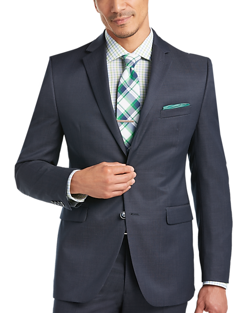 Perry Ellis Portfolio Navy Slim Fit Suit - Men's Sale | Men's Wearhouse