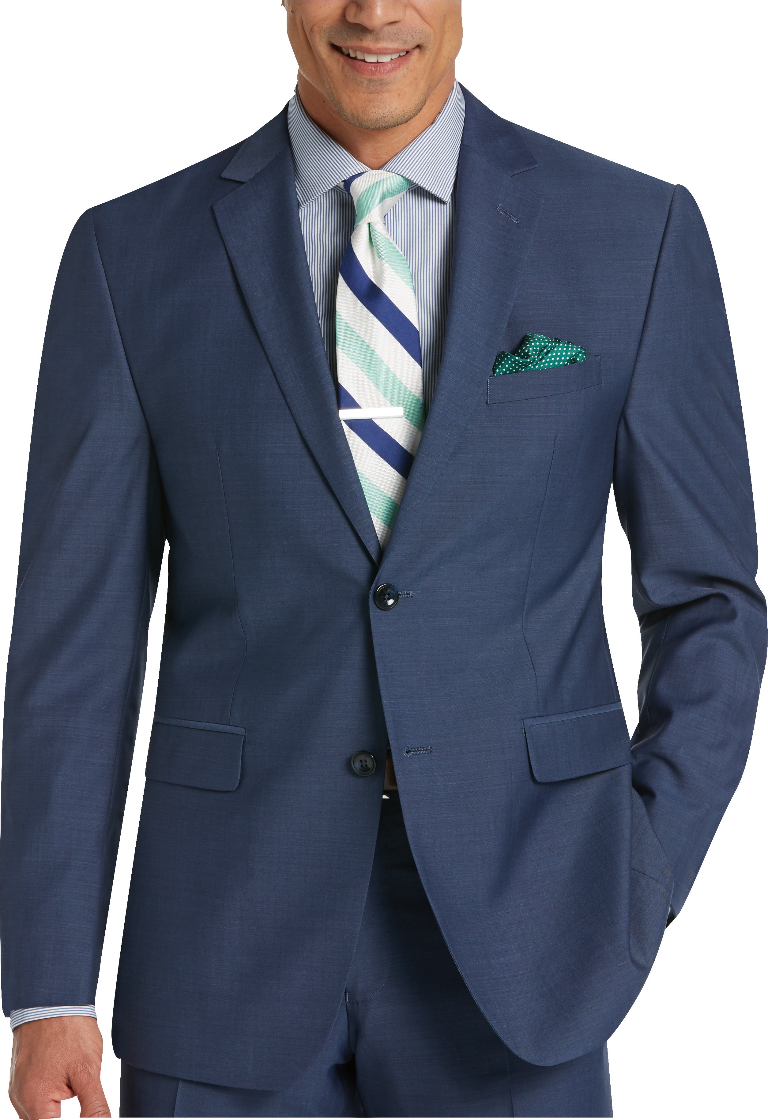 Blue perry Ellis suit - www.crbbank.lk