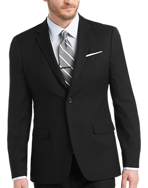 Egara Orange Extreme Slim Fit Suit, Black - Men's Suits | Men's Wearhouse
