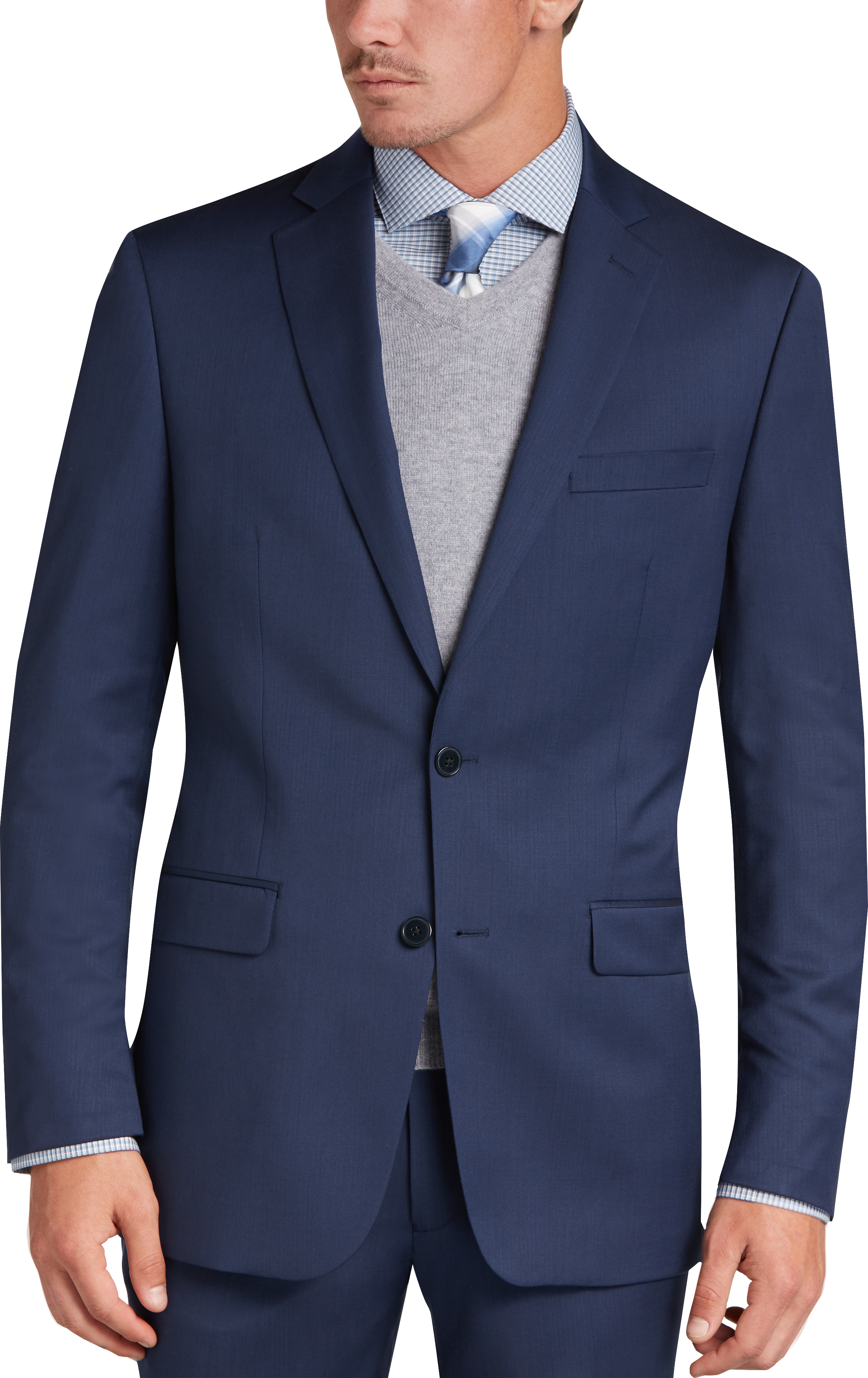 Calvin Klein Blue Slim Fit Suit - Men's Sale | Men's Wearhouse