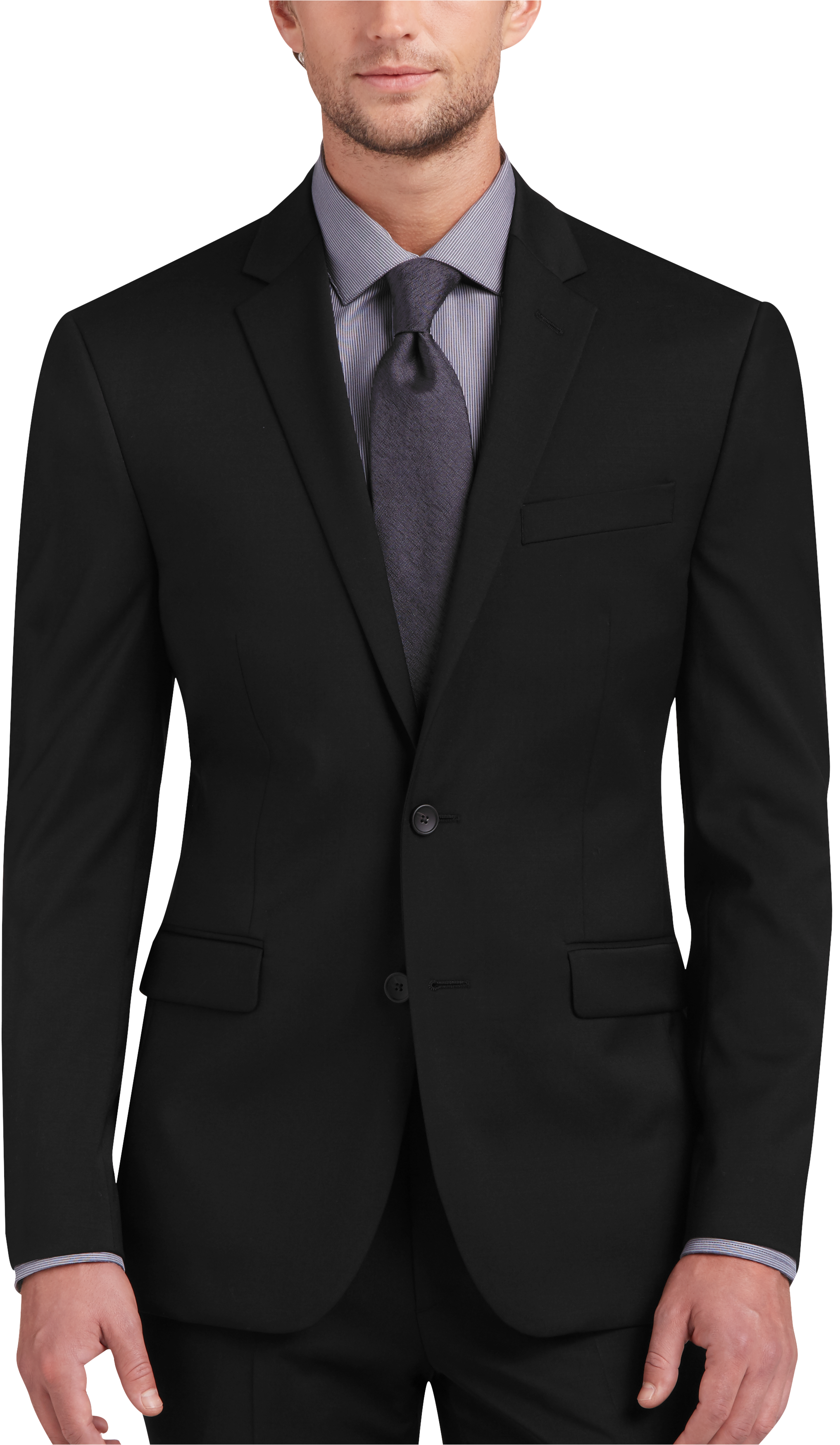 Awearness Kenneth Cole AWEAR-TECH Black Extreme Slim Fit Suit Separates ...