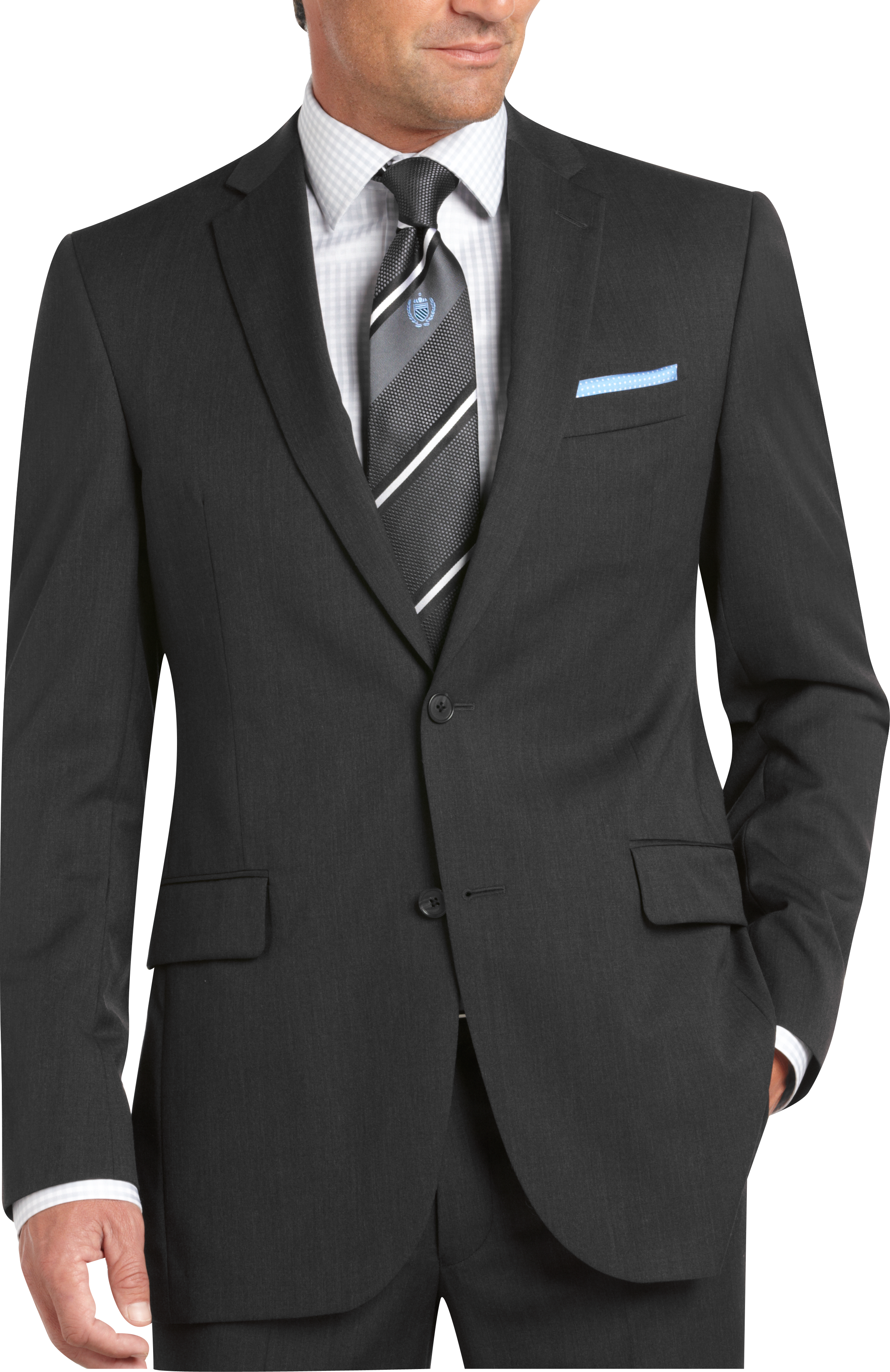 Jack Victor Select Charcoal Slim Fit Suit - Men's Sale | Men's Wearhouse
