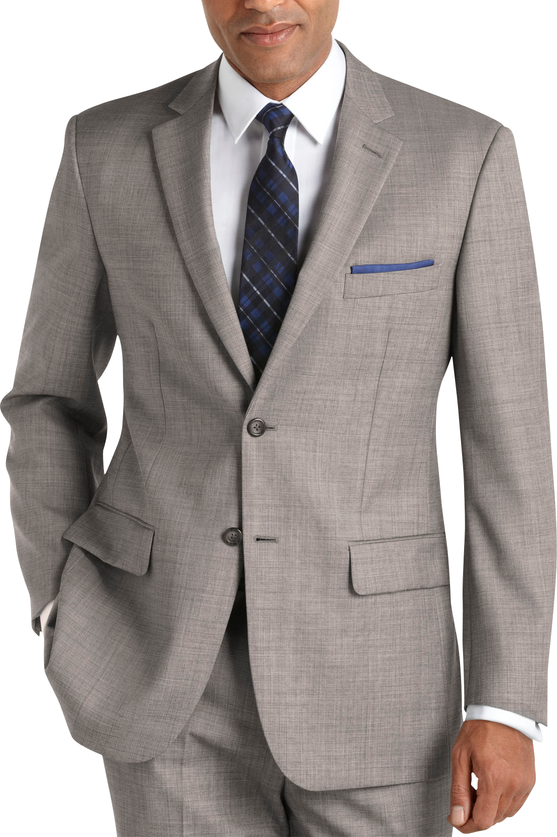 Pronto Uomo Black and White Sharkskin Suit - Men's Sale | Men's Wearhouse