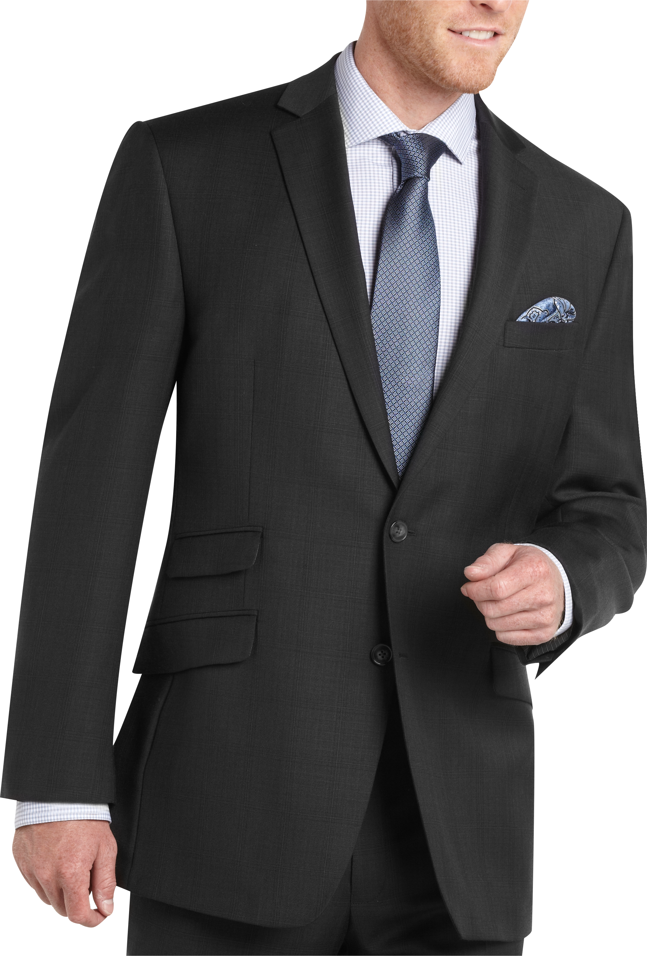 calvin klein charcoal suit pants