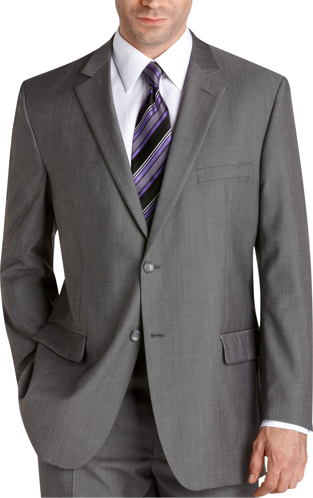 Pronto Uomo Gray Modern Fit Suit - Men's Sale | Men's Wearhouse