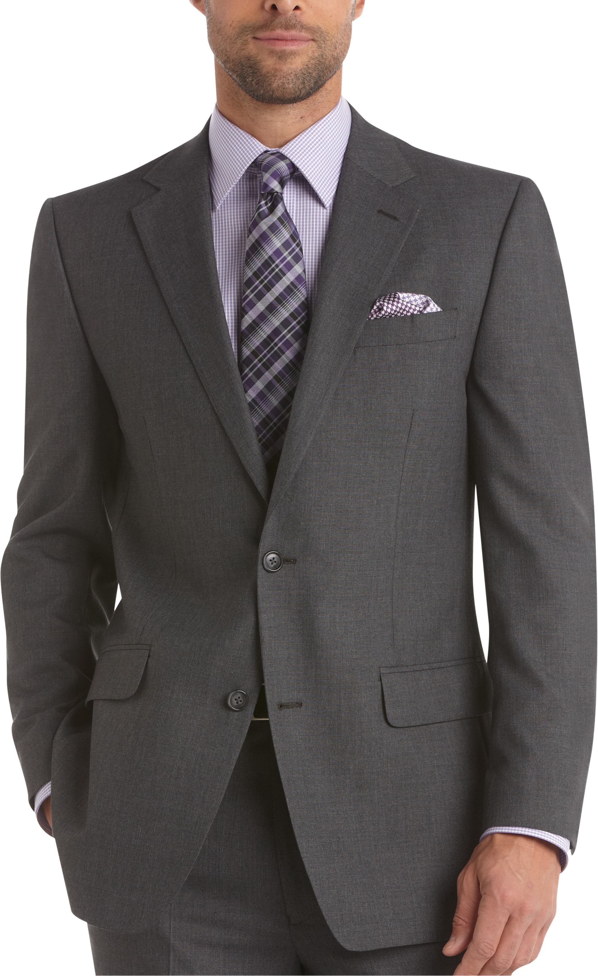 Michael Kors Gray Sharkskin Modern Fit Suit - Men's Sale | Men's Wearhouse