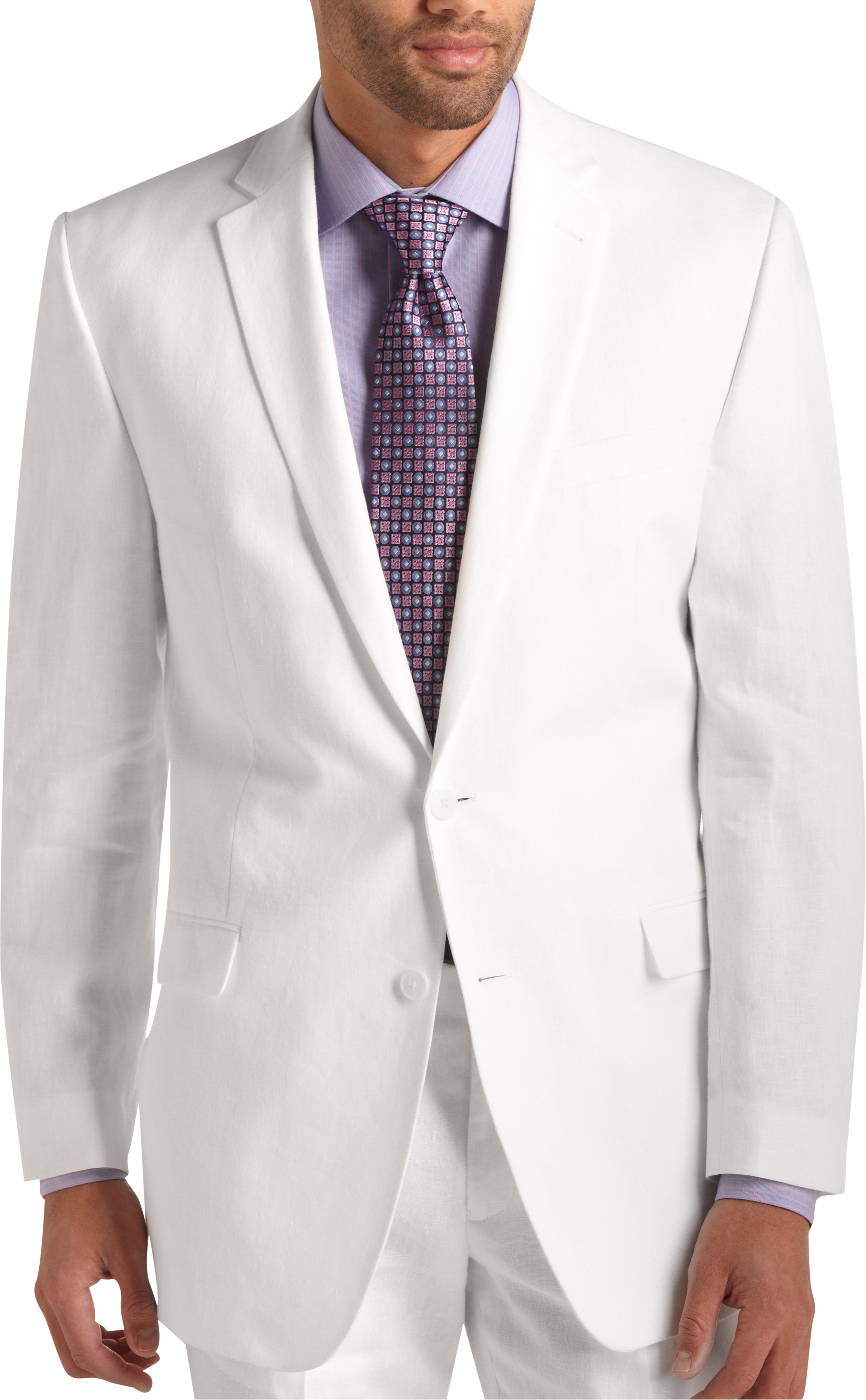 Calvin Klein White Linen Suit Separates Coat - Men's Sale | Men's Wearhouse