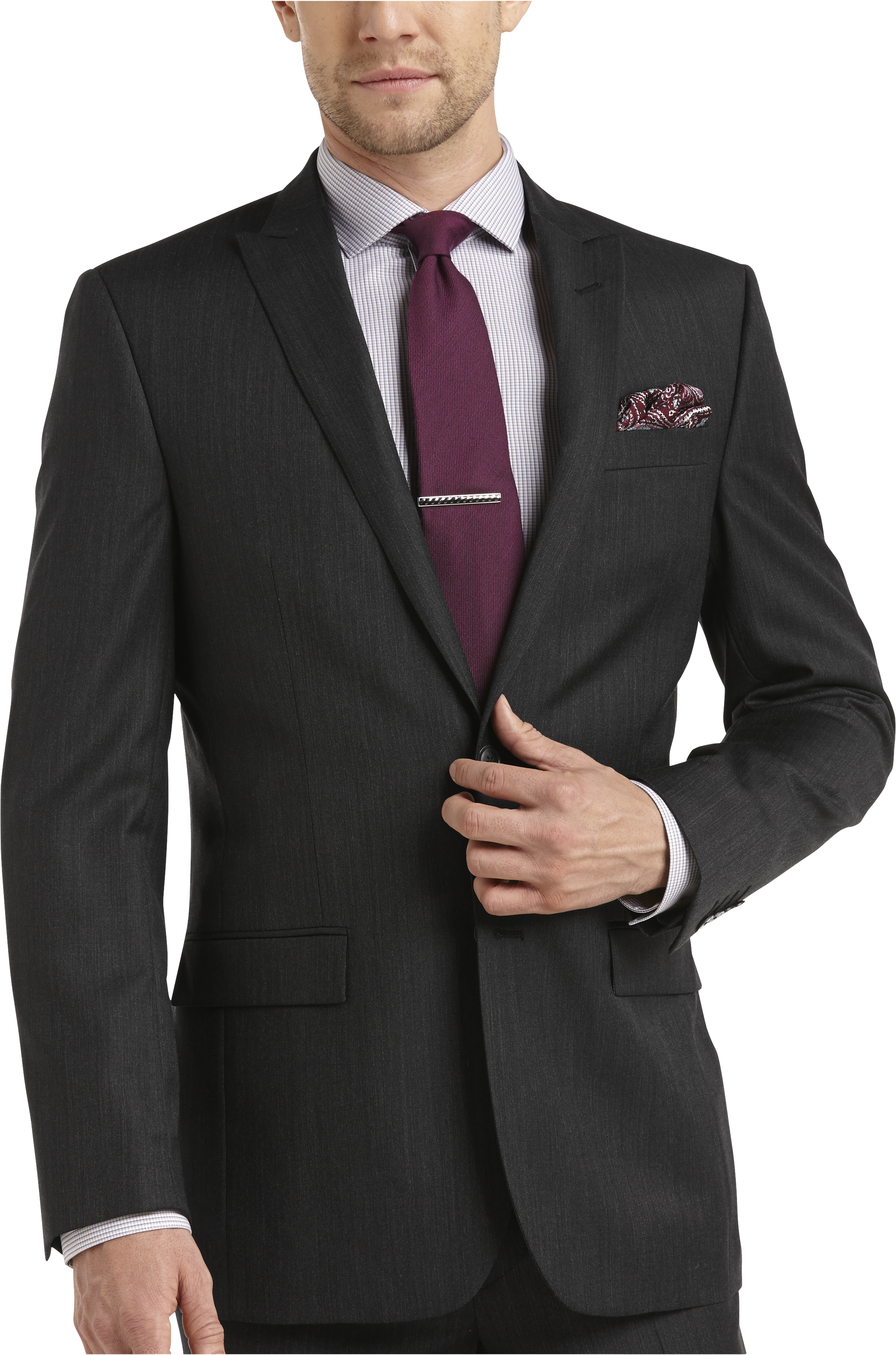 Egara Charcoal Slim Fit Suit - Men's Suits | Men's Wearhouse