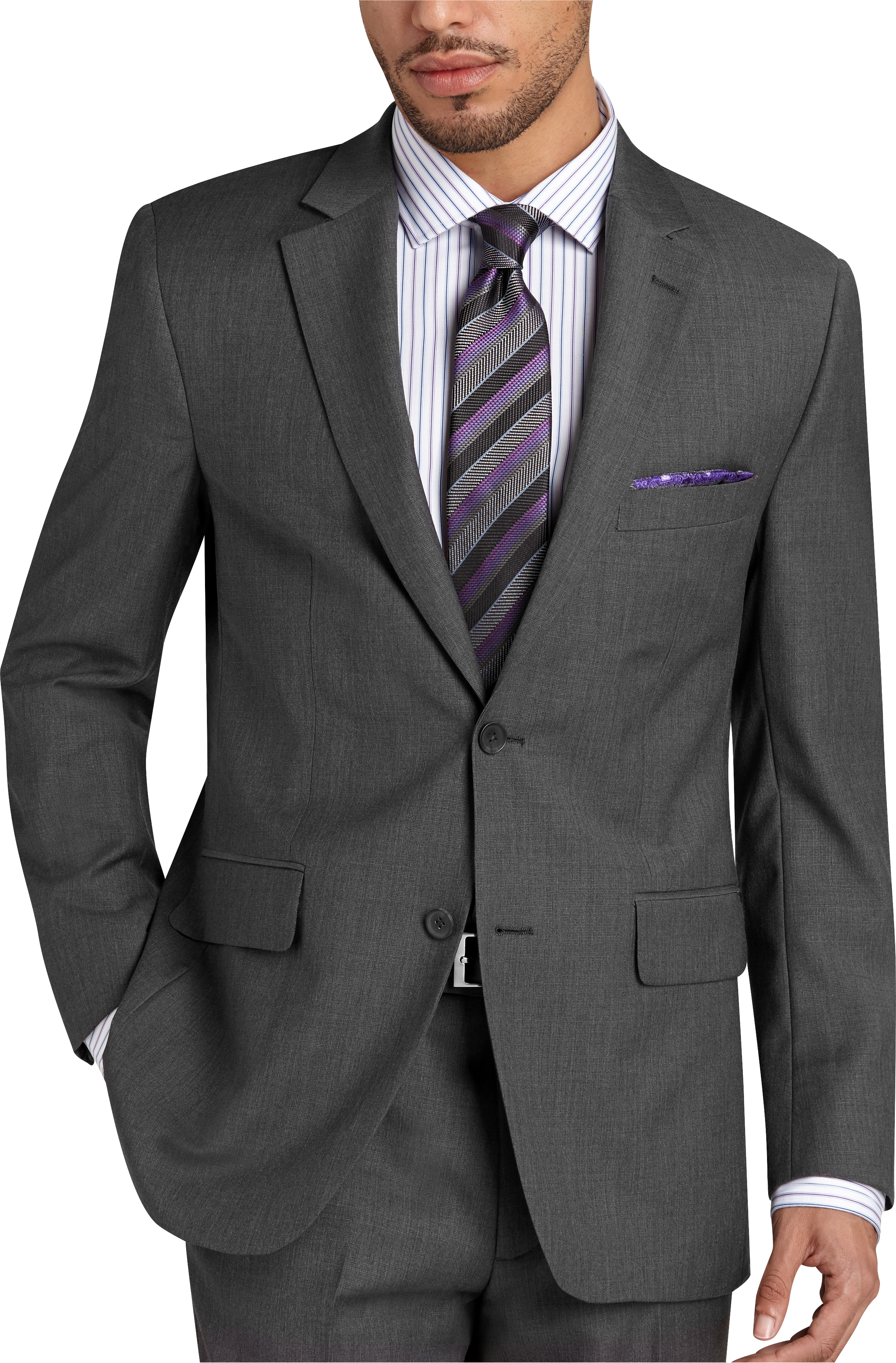 Pronto Uomo Gray Executive Fit Suit - Men's Sale | Men's Wearhouse