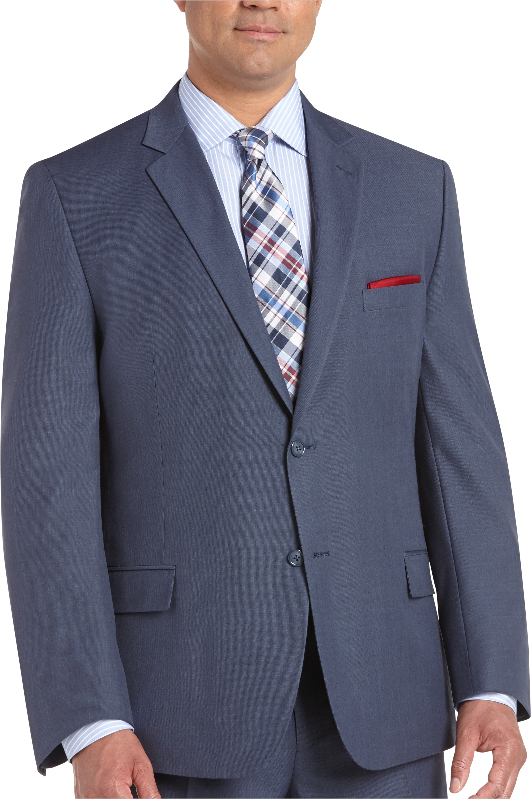 pronto uomo blue modern fit suit