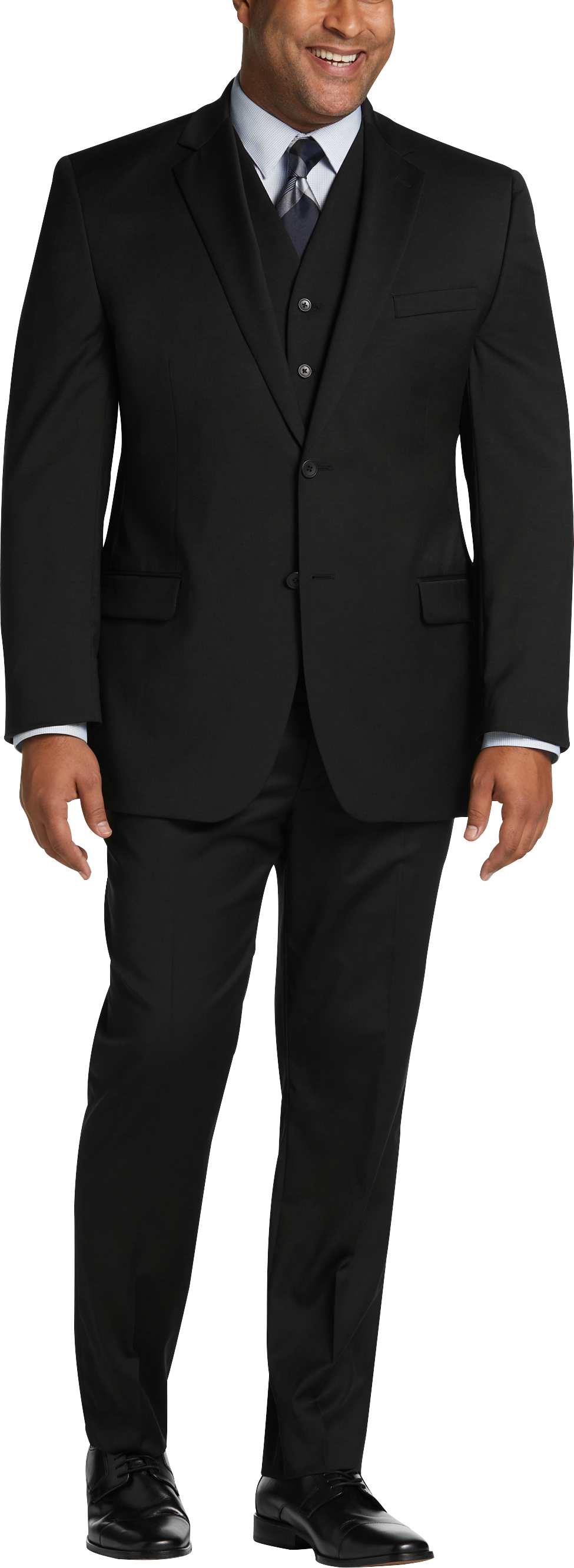 Awearness Kenneth Cole Modern Fit Suit, Black
