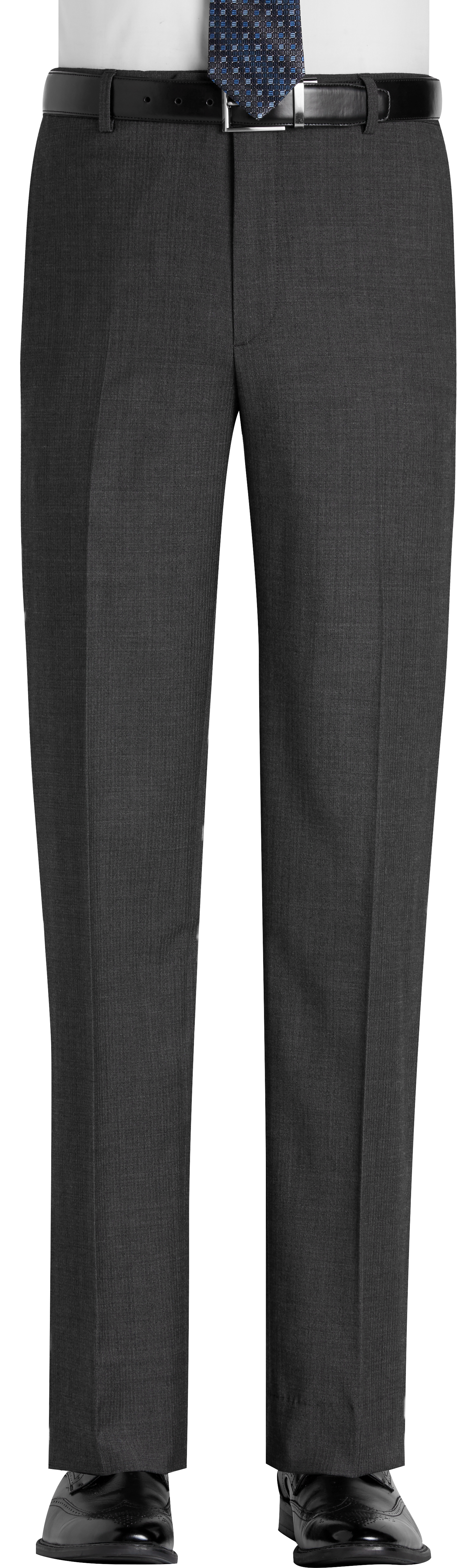 slim straight slacks