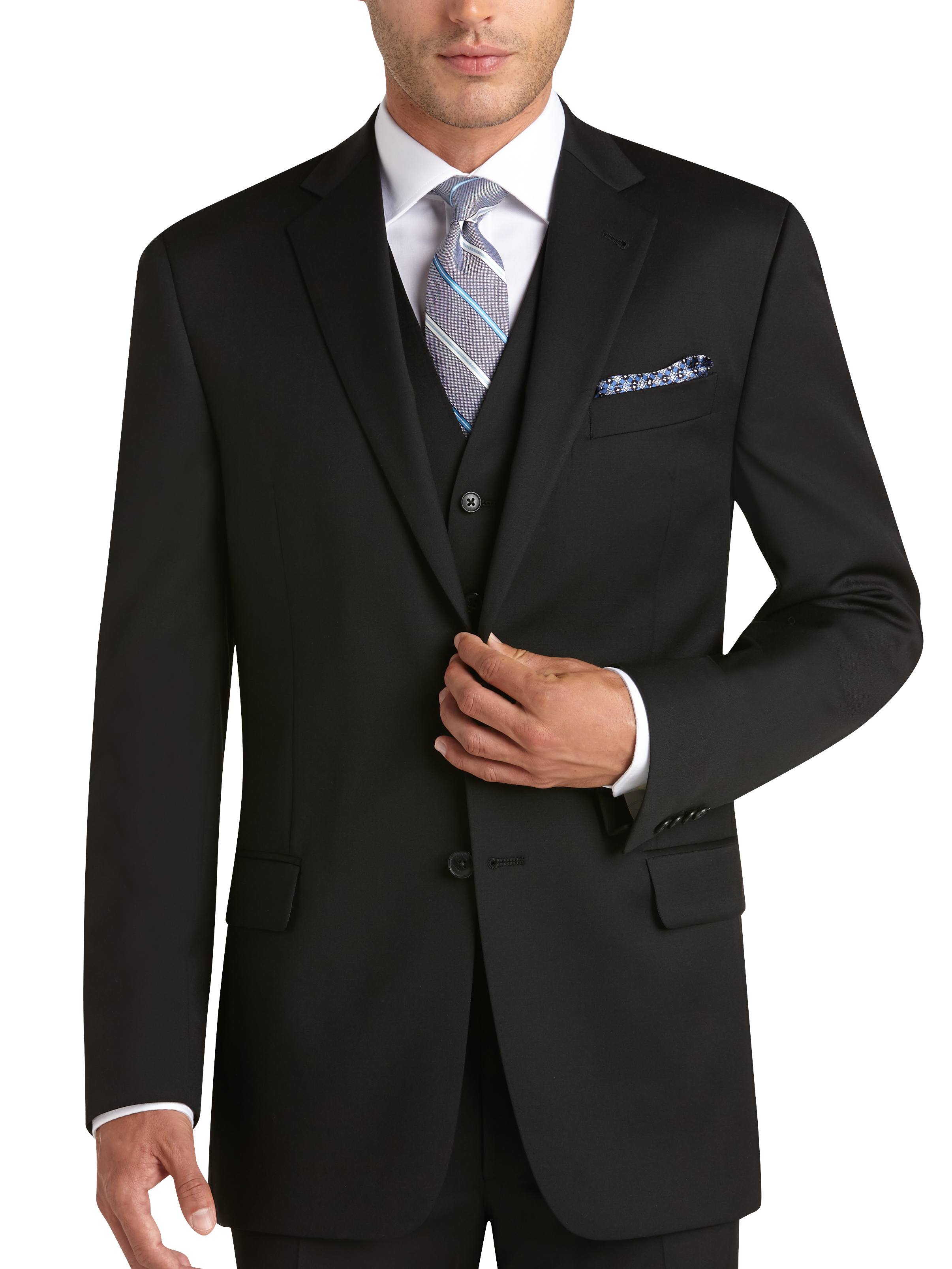 Joseph Abboud Black Modern Fit Suit Separates Coat - Men's Suits | Men ...