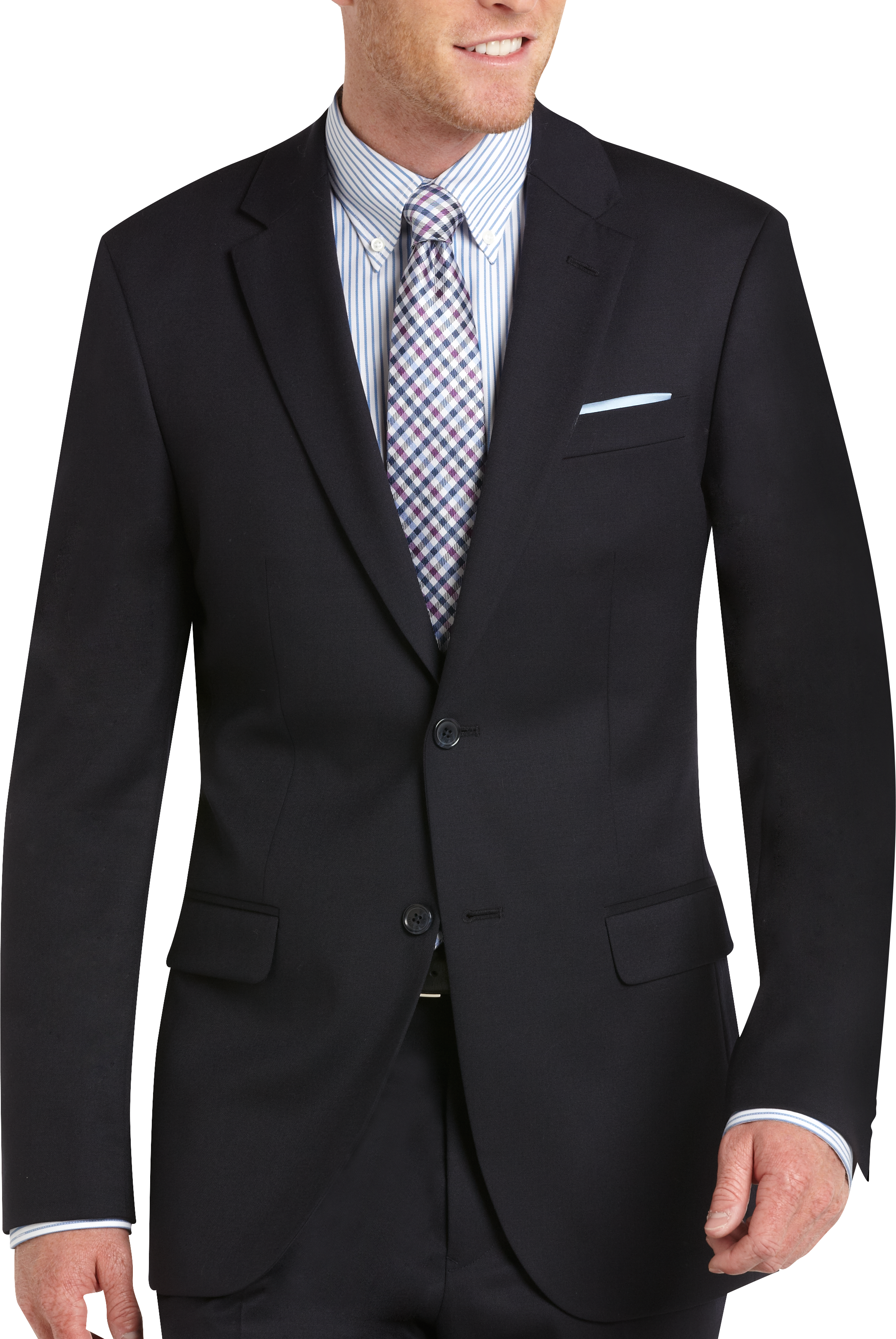 Tommy Hilfiger Navy Slim Fit Suit - Men 