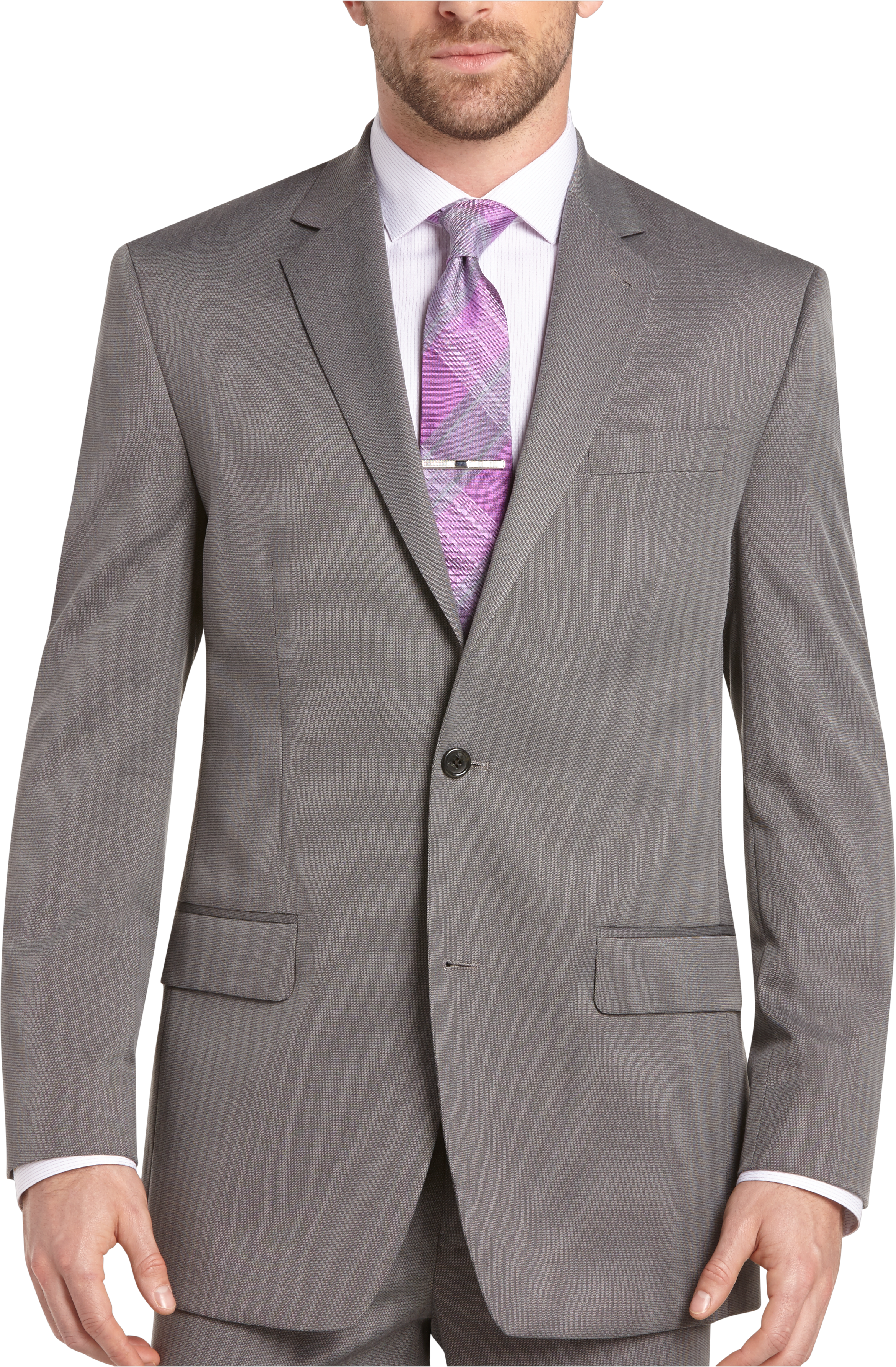 Michael Kors Gray Tic Modern Fit Suit - Men's Sale | Men's Wearhouse