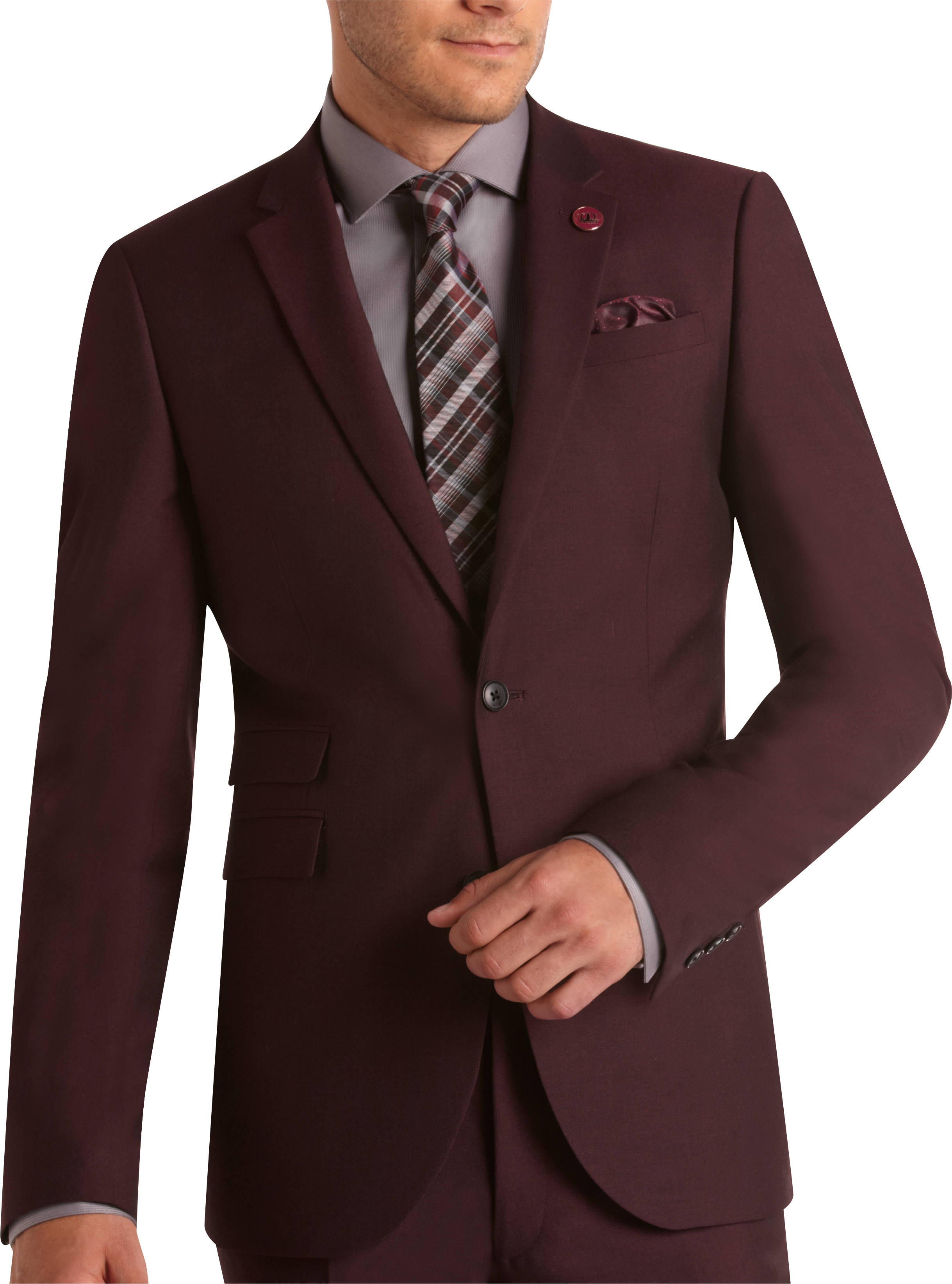 men's wearhouse burgundy suit