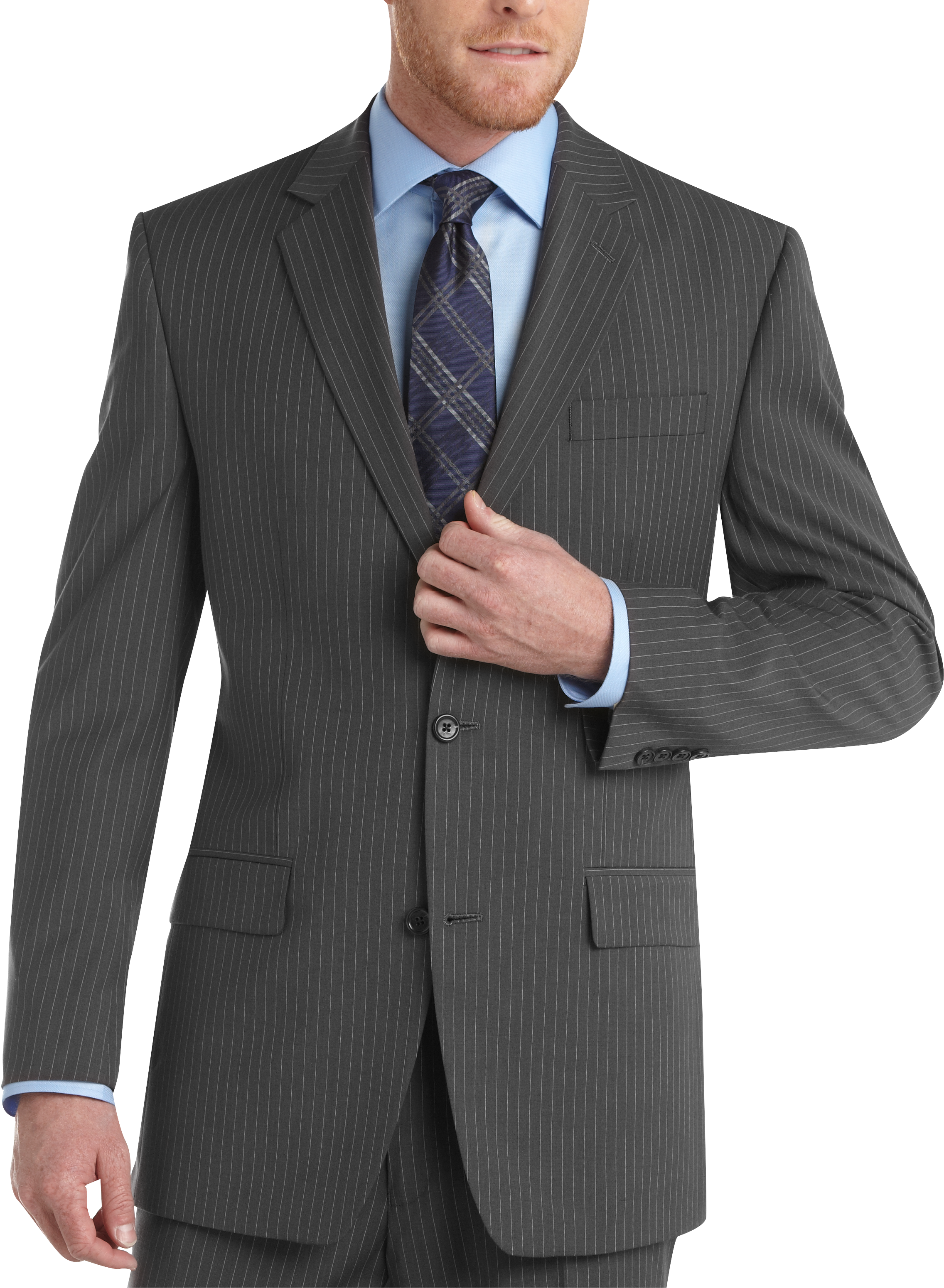 pinstripe suit men's wearhouse