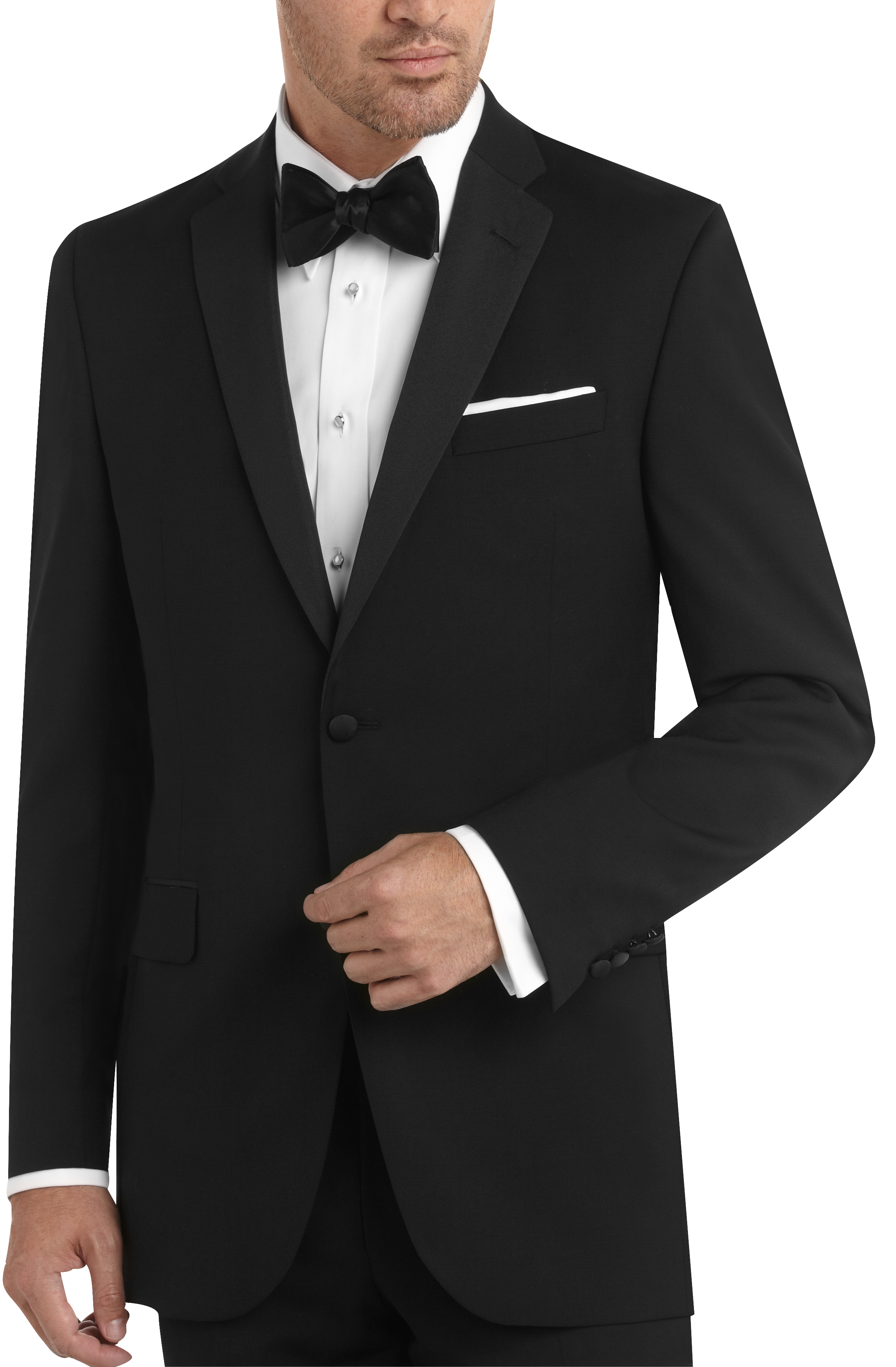 BLACK By Vera Wang Notch Slim Fit Tuxedo, Black - Mens Suits - Men's Wearhouse