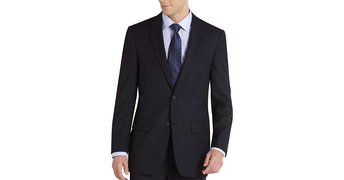 Joseph & Feiss Navy Multistripe Classic Fit Suit - Men's Sale | Men's ...