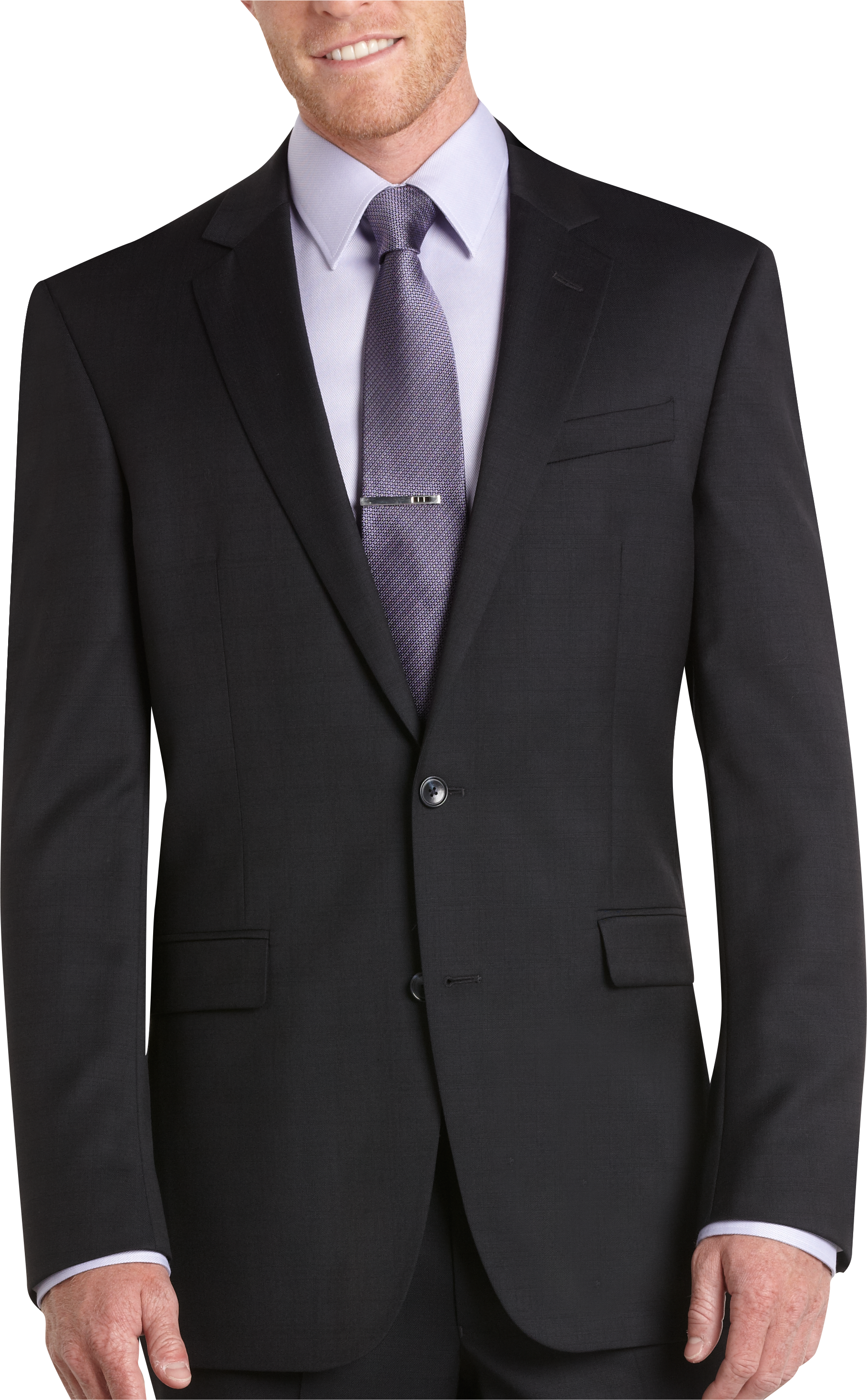 Kenneth Cole Navy Plaid Slim Fit Suit - Men's Sale | Men's Wearhouse