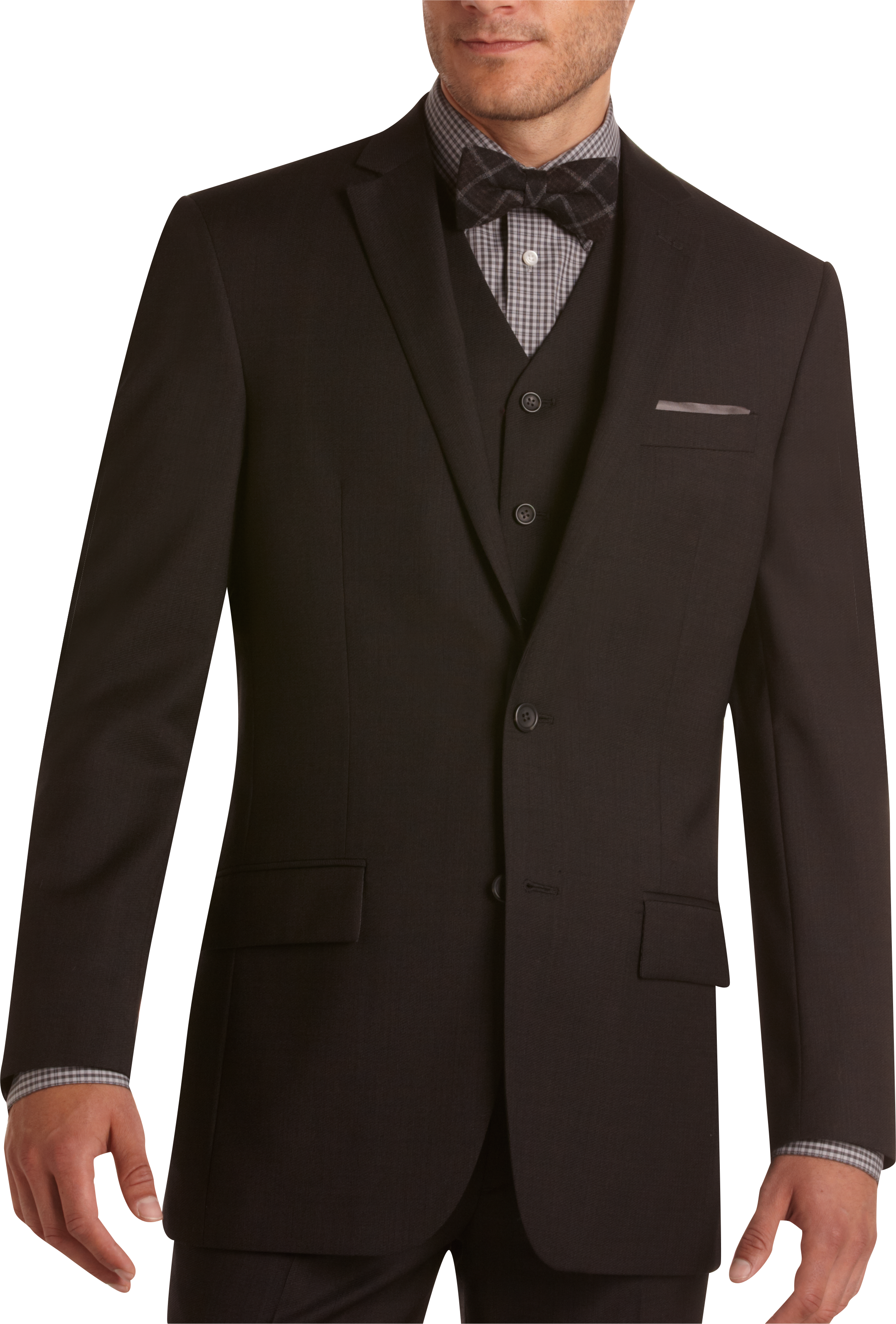 Pronto Uomo Brown Tic Vested Modern Fit Suit - Men's Sale | Men's Wearhouse